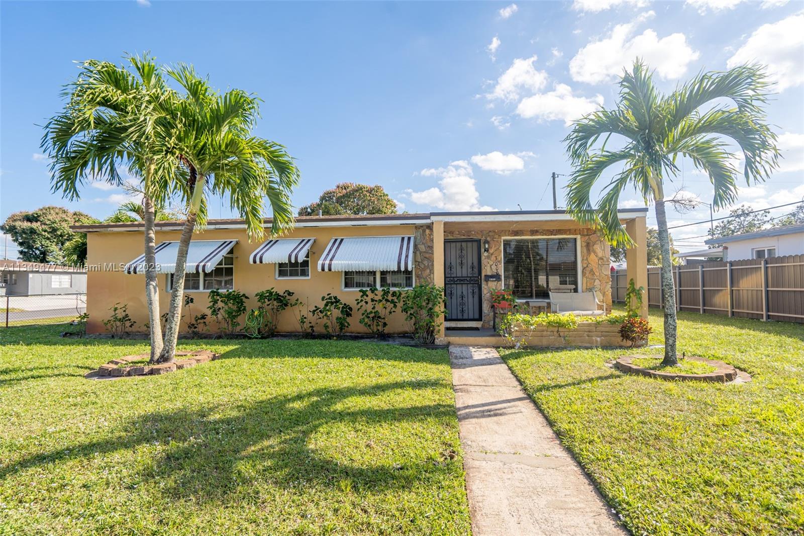 SPACIOUS FAMILY HOME CENTRALLY LOCATED IN THE BRENTWOOD SECTION OF MIAMI GARDENS. THIS HOME FEATURES: NEW ROOF, OPEN FLOOR PLAN, TILE & CARPET THROUGHOUT, COVERED BACK PATIO, AND LARGE FENCED YARD. WITH SOME MODERNIZING THIS COULD BE THE PERFECT CHANCE TO CREATE YOUR HOME FOREVERMORE! MINUTES FROM SCHOOLS, SHOPPING, HARDROCK STADIUM, AND MAJOR HIGHWAYS.