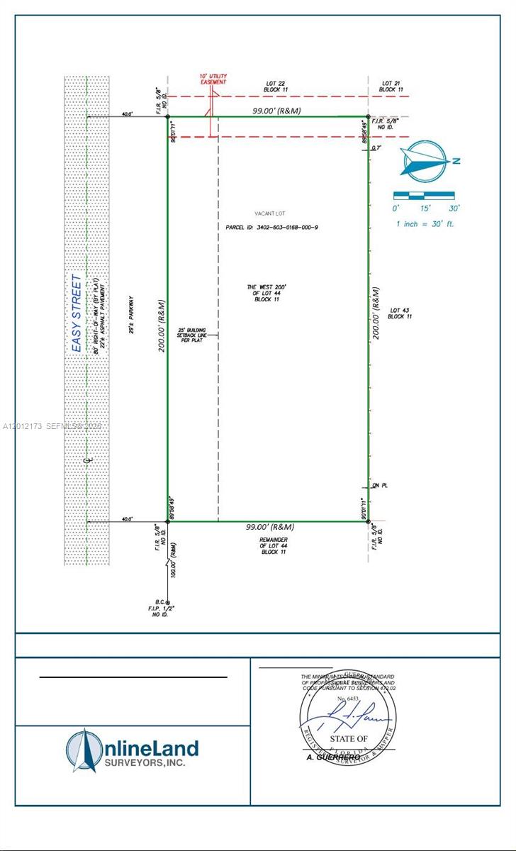 Indian River Estates Vacant lot with approximately 200 linear feet on very desired Easy Street. Easy Access to US1. Buyer may want to look into possible lot split as it has 200 linear feet on the street side.