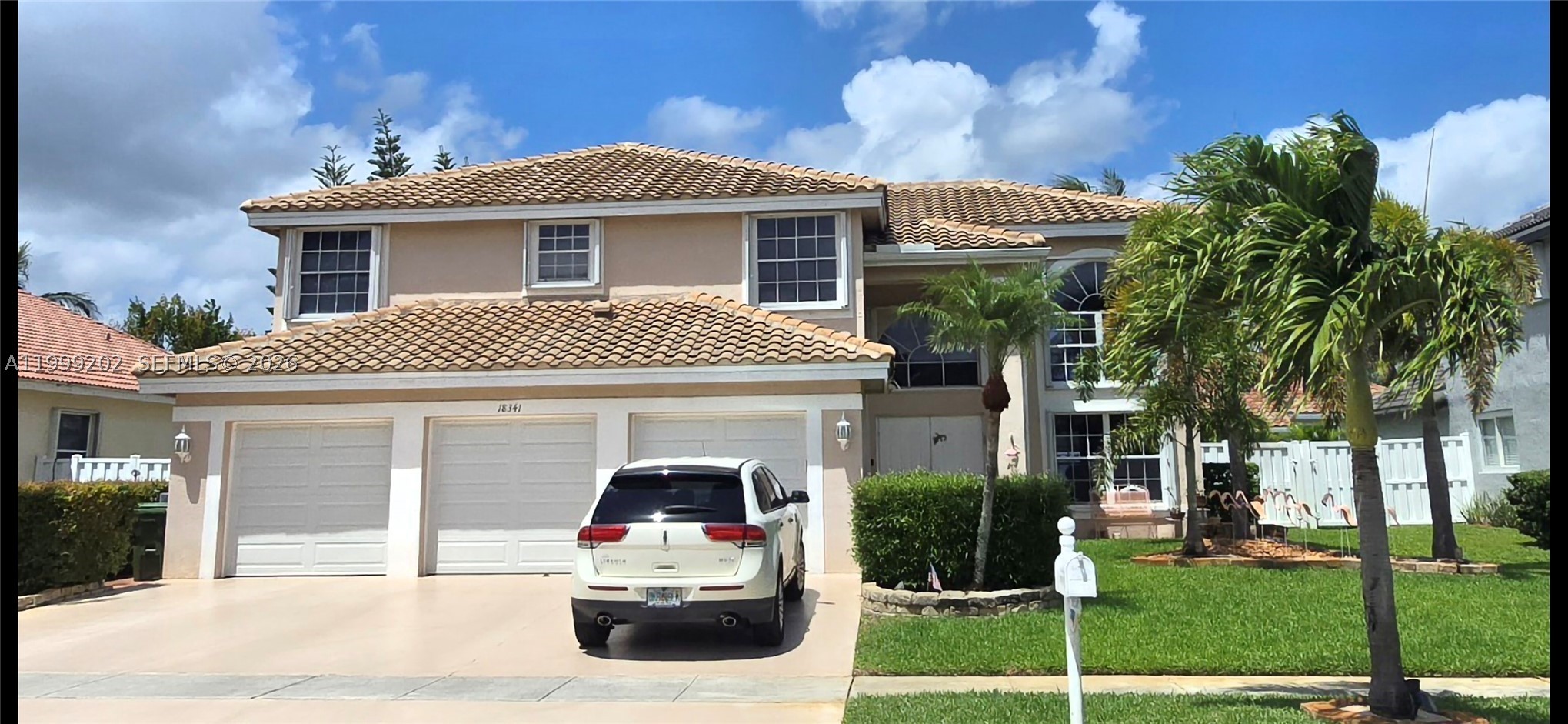 This large four-bedroom, 3 bath home, plus loft, (see floor plan) is very spacious. This gorgeous home has so much to offer starting with an open floor plan, large living room dining room combination, family room with vaulted ceiling, modern kitchen, and breakfast nook. It is completely surrounded by a PVC Fence and two PVC gates Additionally, this home comes with newer roof (Nov 22), hurricane shutters, large kitchen with plenty of countertop space, two pantries, large laundry room with slop sink, closet and washer and dryer.

The 3-car garage has a widened driveway that accommodates parking spaces for 8 cars. The Silver Lakes community, offers the finest A rated schools, a community pool, volleyball, playground and so much more with truly beautiful and pristine natural surroundings for outdoor activities. Located within walking distance to Publix, Walmart, Walgreen's, LA fitness and more. This exceptional value home won’t last long! Don’t miss this opportunity.