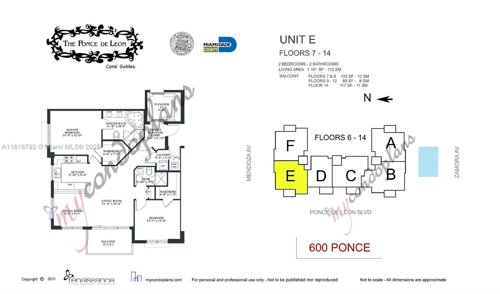 THE PONCE DE LEON CONDO - Residential Lease