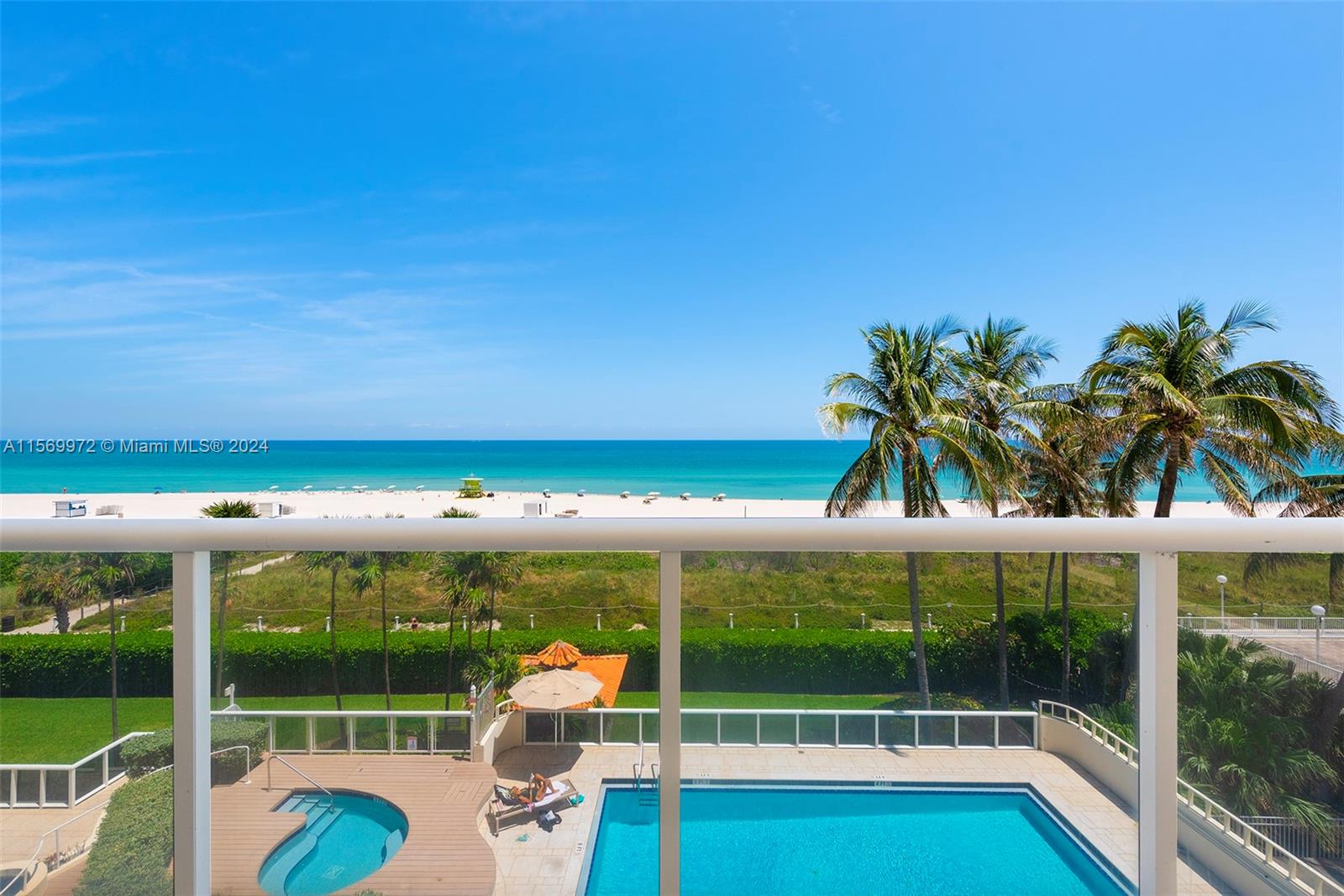 Enjoy ocean front living in Miami Beach's most sought after location. This light & bright 3 bedroom condo offers an open concept layout with spectacular ocean front views from every room! This updated unit features stainless steel appliances with new porcelain flooring throughout and spacious bedrooms including a beautiful primary suite w. private terrace and huge walk in. Step out onto the sand and enjoy hotel-like, beachfront services then relax by the pool(s) or jacuzzi. A prime location close to the action yet set in a quiet residential section of Collins Ave. Brand new washer & dryer. Parking space included with the ability to rent additional. 1 small pet considered (under 20 lbs and must be approved by HOA) Option to furnish for additional cost is available.