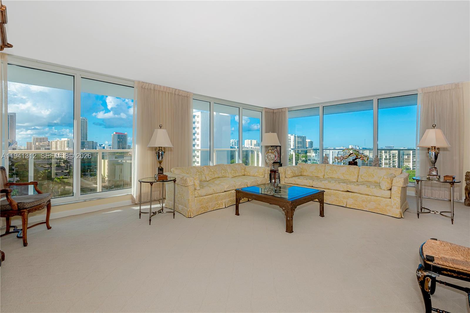 Experience unparalleled canal and Ocean views from this exceptional corner residece, offered for the first time. This spcious  2bedroom, 2.5 bath condo is oe of the largest corner units in  the bldng and ,features floor to ceiling impact windows in every room, showcasing breathtaking sunrises and sunsets.
Both bedrooms offer walk-in closets and on-suite bathrooms convenient half bath for guest.Building
amenities include full  beach  service, two pools, fitness gym, restaurant, valet, covered parking.
Full size washer, dryer in unit  Seller has paid all assessments in full.