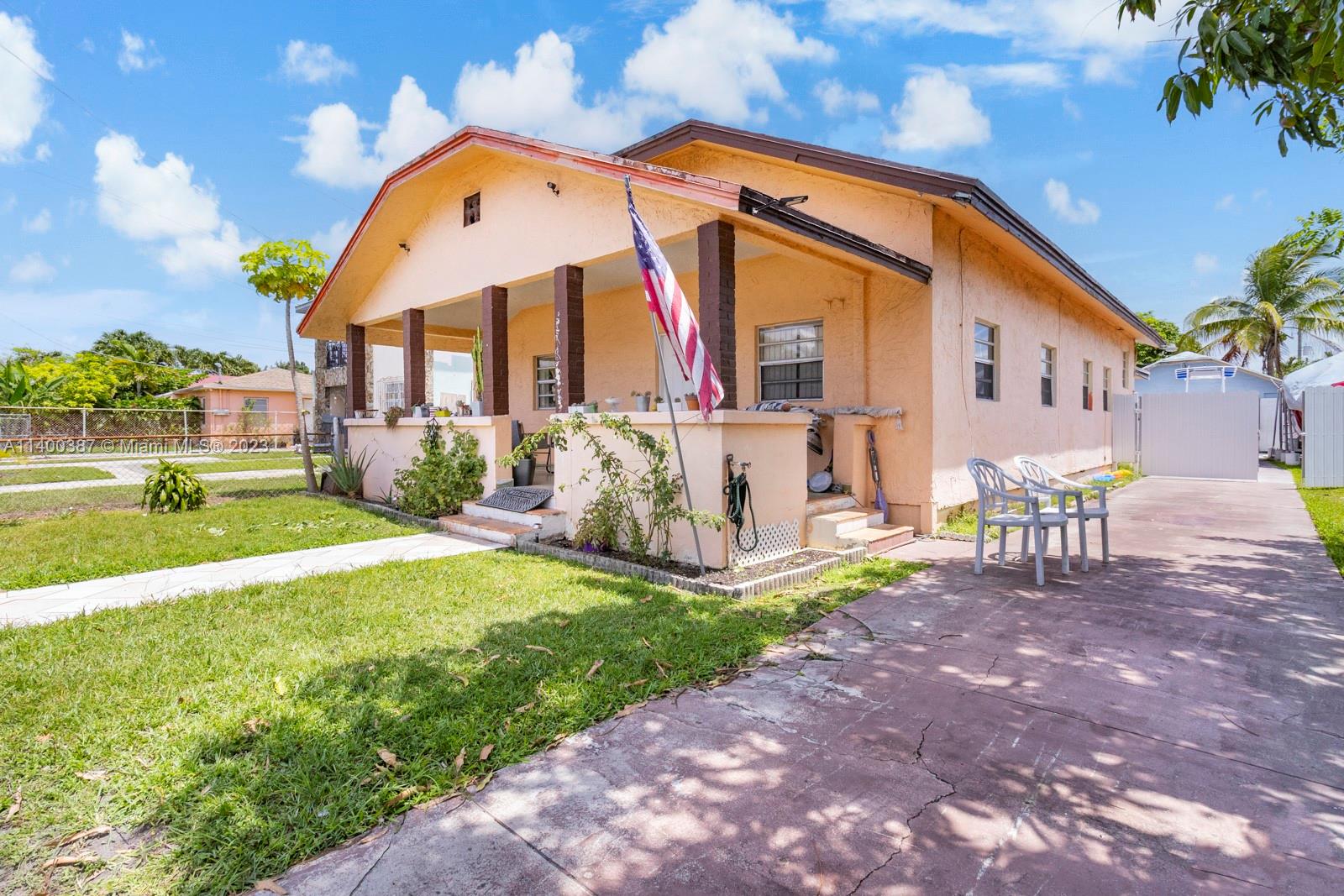 Centrally located in Allapattah, just off 27th Avenue, this 3 bedroom, 2 bathroom, single family home is the perfect opportunity to renovate and make your home at a low entry price, or to redevelop into multiple units. Located in the Miami-Dade county portion of Allapattah, making the permitting and redevelopment easier, versus working through City of Miami. Allapattah is one Miami’s most vibrant neighborhoods boasting an eclectic mix of architectural styles, from Art Deco to contemporary designs, while enjoying easy access to downtown Miami, cultural attractions, and a thriving food scene.