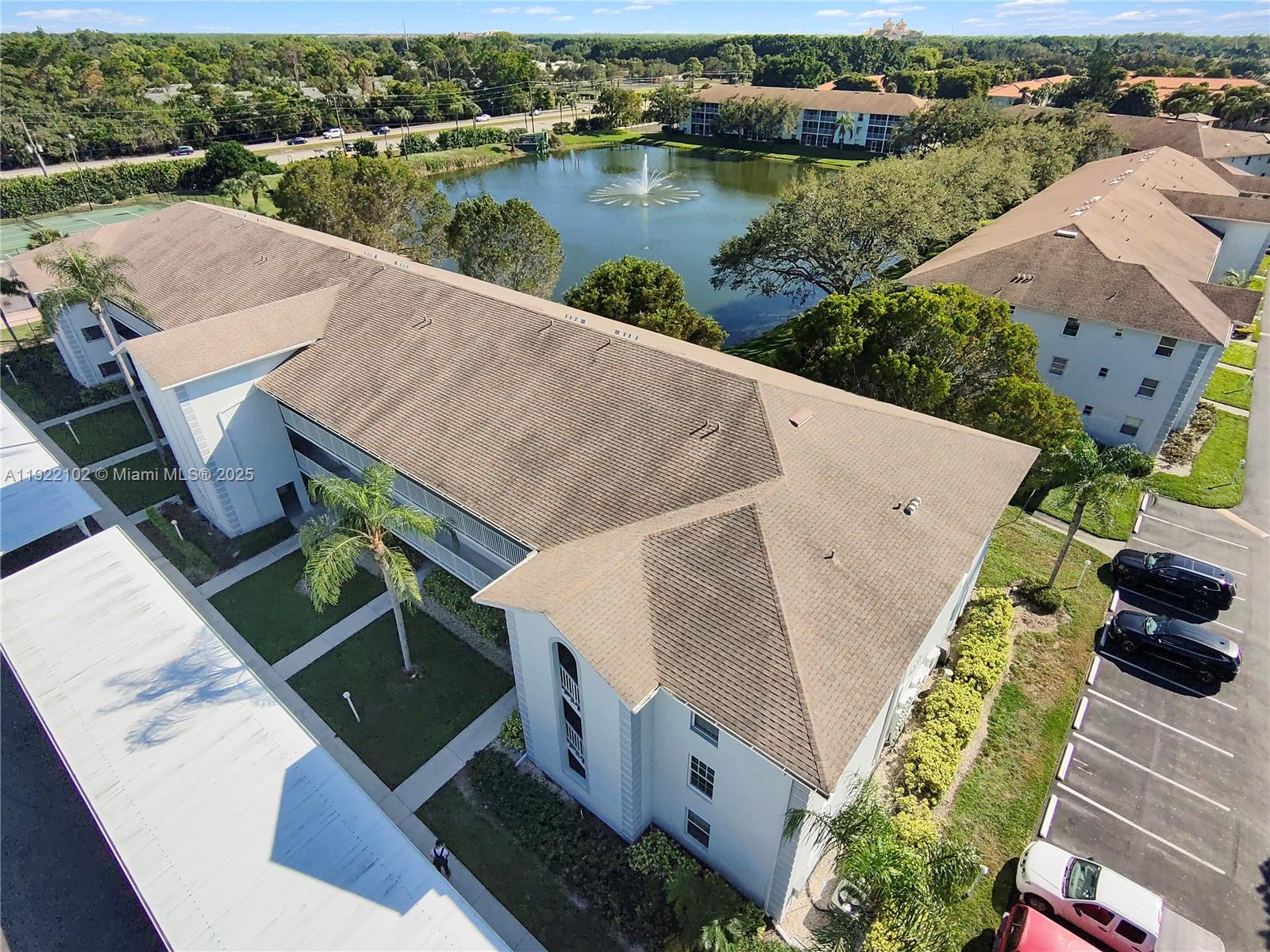 Enjoy breathtaking waterfront views of the serene lake right from your private, covered balcony, perfect for relaxing with your morning coffee or unwinding at sunset. This bright and airy home features an open-concept living space with ample natural light, a well-appointed kitchen, and spacious bedrooms. The primary bedroom boasts two windows, enhancing natural light and offering a welcoming atmosphere. The community offers fantastic amenities, such as a tennis court and a saltwater and climate controlled community pool. The condominium is located at the entrance of the famous Victoria Park neighborhood, which is popular during Halloween & Christmas holidays for its light/decorations! If you have children its a short walk to the top elementary and high schools in Naples.