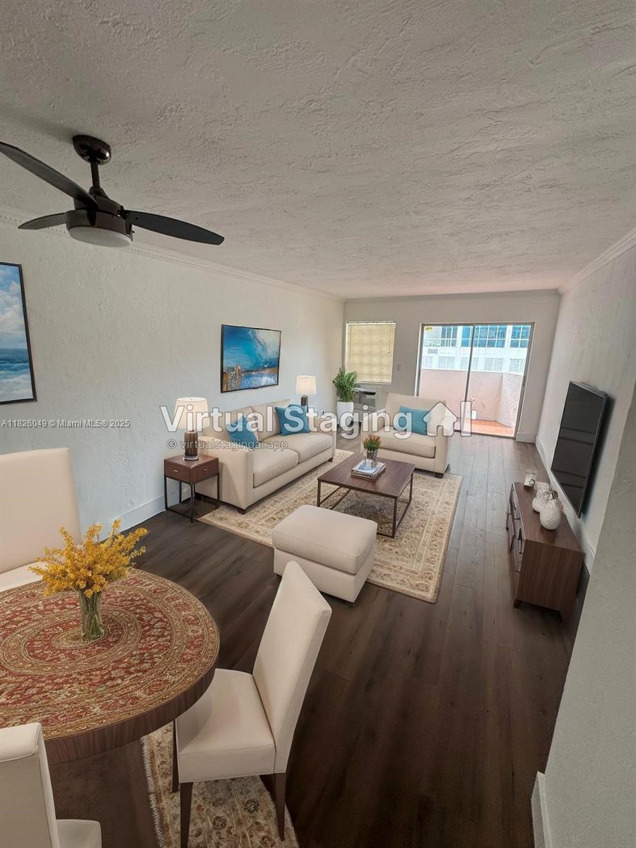 Located in Miami's  Edgewater neighborhood. This 2-bedroom, 1-bathroom condo offers a comfortable living space filled with abundant natural light and refreshing ocean breezes, an open layout, vinyl flooring, and an updated kitchen and bathroom. Step out onto your private balcony to take in beautiful bay views. The building offers amenities such as a pool, shared laundry facilities, and one assigned parking space. Conveniently located just minutes from Midtown, Wynwood, and Downtown Miami, and within steps of Paraiso Park, this prime location offers easy access to expressways and the vibrant Miami Design District. Quick move-in is available.