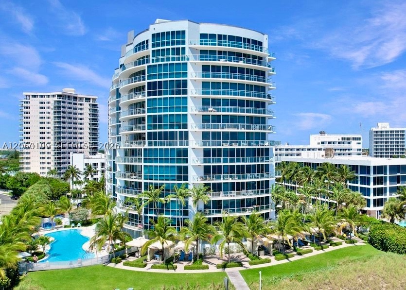 Your luxury oceanfront building directly on the sand, with its private, deeded beach area. This bright turn-key (fully furnished) beautiful 2-bedroom, 2.5 Bath, corner condo offers gorgeous views to city, and the ocean with its cruise ships headed out to sea. High-end finishes throughout this oceanside home, with marble and porcelain floors, renovated kitchen with wine fridge, subzero refrigerator and custom built-in furnishings. Coconut Grove Residence is a full amenity building with its own private beach, pool, cabanas, and gym. The building is dog-friendly and located next door to the Marriott Harbor Beach Resort.