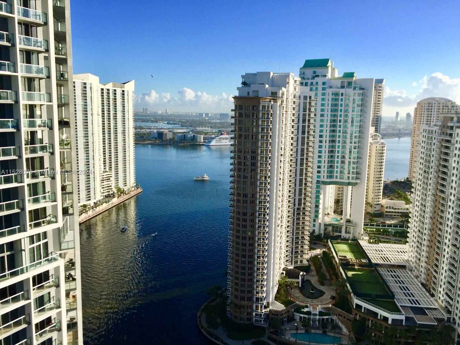 THIS IS A FULLY FURNISHED 2 BEDROOM / 2 BATHROOM CORNER UNIT AT ICON BRICKELL TOWER 2. UNIT FEATURES 1,327 SQ FT, BAY, RIVER AND CITY VIEW. SUB-ZERO FRIDEGE APPLIANCES, ITALIAN KITCHEN CABINETRY, FLOOR TO CEILING WINDOWS, CERAMIC FLOORS, WALK-IN CLOSET AND MORE! FULL TIME CONCIERGE, FIVE STAR SPA, MOVIE THEATRE, FITNESS CENTER, OLYMPIC POOL INCLUDING LOUNGING AREA, TWO RESTAURANTS INCLUDING THE WORLD FAMOUS 'CIPRIANI' AND CANTINA LA 20. 1 ASSIGNED PARKING SPACE, CABLE AND INTERNET INCLUDED! THE INSIDE LIVING AREA IS 1100SQFT AND TOTAL WITH BALCONY IS 1327SQFT. THE UNIT IS VACANT AND AVALIABLE TO MOVE IN ASAP!