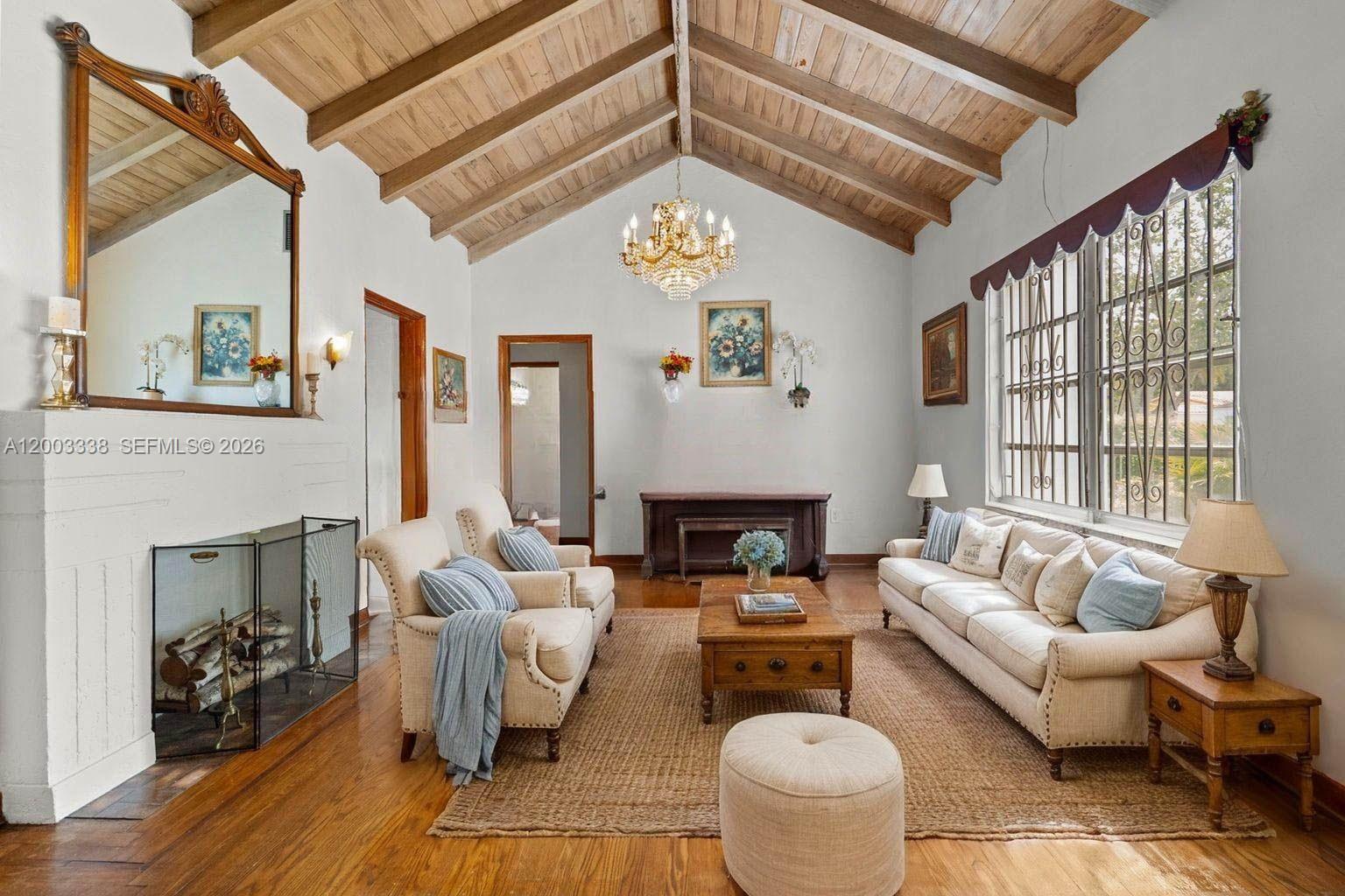 Welcome to the Beautiful and Expansive 7,575 Sq Ft Lot Home in the Historic Shenandoah neighborhood. 
The Main House features 3 bedrooms and 1 bathroom, plus an additional full Cabana Bath.
Highlighted by warm wood beam, vaulted ceiling and original wood floors. You'll love the covered patio for hosting family and friends. Able to park 4 cars on the property with a covered carport. Fenced property with remote control. and sprinkler irrigation system. Shenandoah is a great central location convenient to Coral Gables, Brickell, Key Biscayne, Coconut Grove and Marlins Stadium. Room for a pool and Casita. Must be seen!
Walking distance to Shenandoah Park which features Olympic size swimming pool, 4 Tennis Courts and a Gym.