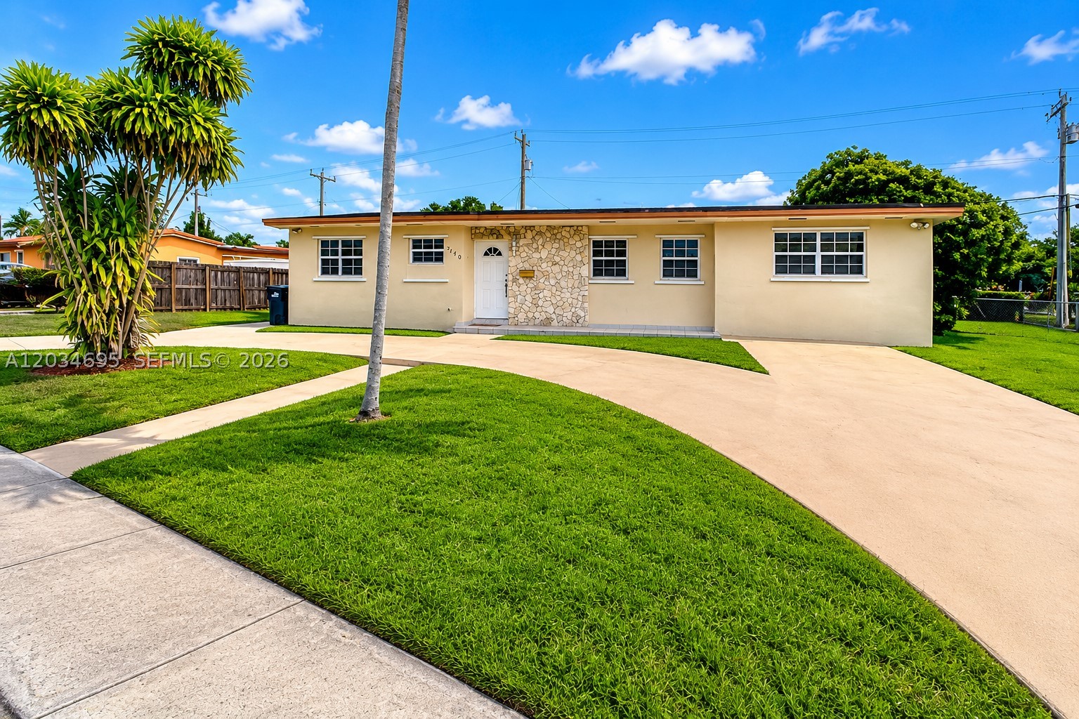 Set on one of the larger corner lots in the area, this inviting home offers exceptional space and versatility- perfect for adding a pool and comfortably parking a boat or RV. Inside, you’ll find a generous, sunlit kitchen that anchors an open, flowing floor plan designed for effortless everyday living and easy entertaining. The home features three bedrooms and two bathrooms, plus a flexible room that works beautifully as a den, home office, or even a fourth bedroom. Tile flooring runs throughout, while the bathrooms are impressively sized and tastefully finished. Outside, the expansive yard invites you to imagine a resort-style retreat with room to spare. All of this in an outstanding location close to shopping, dining, schools, and major routes—an ideal blend of comfort, convenience, and room to grow.