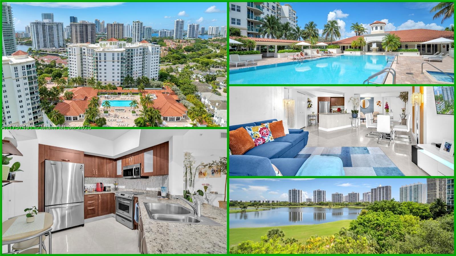 Happy Hour April 17th-Thursday-4-6 PM- RSVP. The Best Deal in Turnberry Village & Aventura, $ 40,000 below appraisal value, won't last. Immaculate 2 bed 2 bath condo, featuring a queen Murphy bed that can be used for third bedroom bed for guests.(See pictures) Great view looking the lake and gardens, one of the best condos amenities, , open concept kitchen, split design floor plan, new walk-in closet, marble flooring, granite countertops, newer appliances, and 5-star amenities including gym, pool, sauna, spa, playground, and more, all within 2 miles from the beach, 5 min from aventura shop mall, priced to sell! Don't miss this rare opportunity to indulge in upscale living with the best schools, restaurants, and shopping malls at your doorstep.