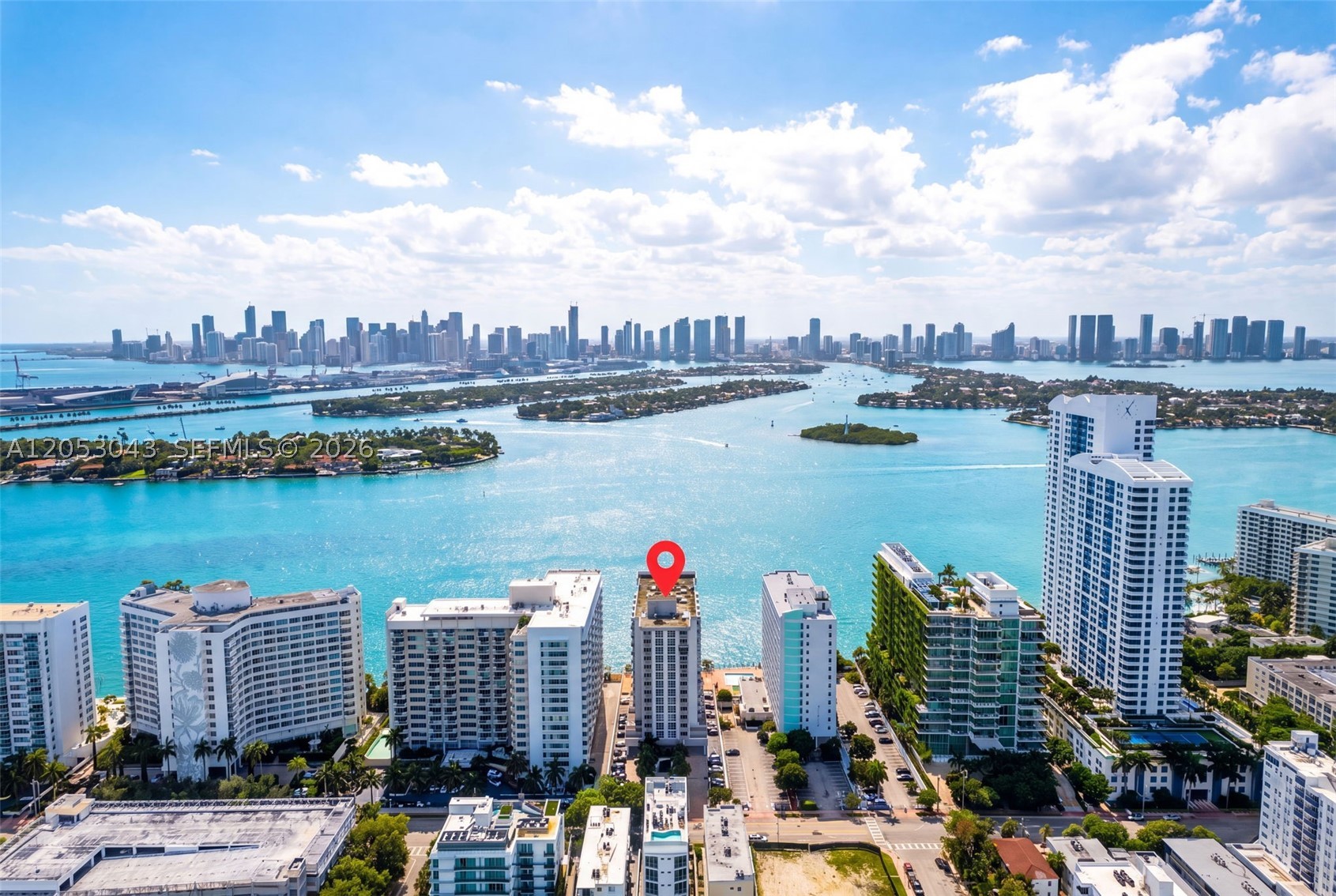 Views, views, and more views! Welcome to this beautifully remodeled and stylish 1-bedroom, 1.5-bath residence in the heart of South Beach on the highly desirable West Avenue.
This move-in-ready unit features a modern open layout with a completely renovated kitchen showcasing granite countertops, custom cabinetry, and stainless steel appliances. The spacious primary suite includes a beautifully updated bathroom, while the large guest powder room has also been tastefully remodeled.
Step out onto your oversized private balcony and enjoy breathtaking panoramic views of Biscayne Bay, the Miami skyline, and the sparkling city lights to the west, along with views toward iconic South Beach to the east. Additional features include impact windows and sliding doors, one assigned parking space conveniently located near the building entrance, and three large storage closets providing exceptional storage space.
Residents enjoy an impressive selection of amenities, including a 24-hour attended lobby, a waterfront swimming pool overlooking the bay, a private dock for convenient boat pick-up and drop-off, a state-of-the-art fitness center, and an on-site laundry facility conveniently located on the lobby level.
Ideally situated just minutes from the beach, Lincoln Road, world-class dining, shopping, and South Beach's renowned nightlife, this is Miami Beach living at its finest.
Easy to show. Call today for more information or to schedule your private tour.