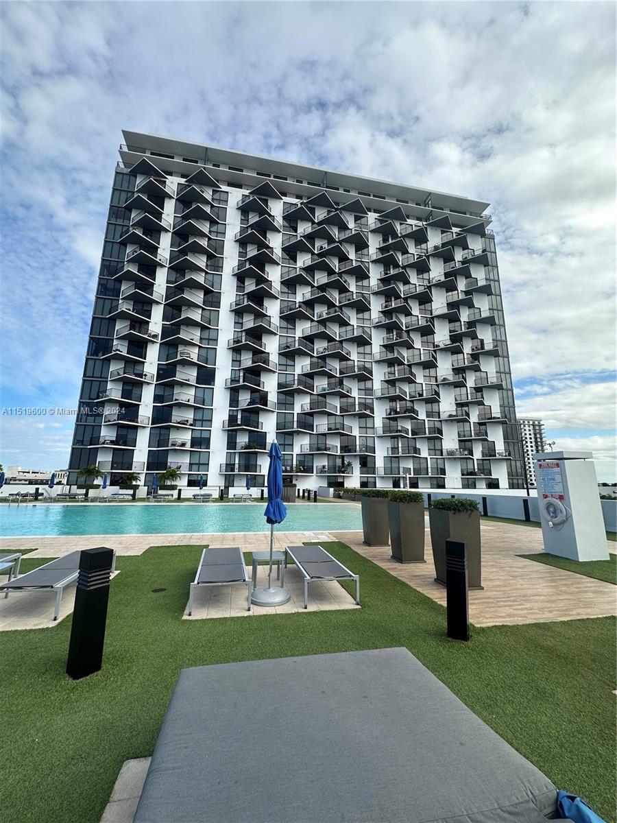 A spacious 1 BD/1 BA apartment for sale in the best neighborhood of Doral! New flooring and kitchen appliances, real wood furnished bedroom, a big closet. This apartment has enough space that can be used as a DEN for office, storage or guest room. The unit is located on the 3rd floor that gives a direct access to the swimming pool- just some steps distance without using elevator! A huge private terrace with the pool view can be used as a perfect outdoor dining area. Building provides great amenities – guest halls, modern equipped gym, SPA with sauna, kids play area, conference room, party room with the pool. Location is amazing- walking distance to many cafes, bars and good quality restaurants, as well as Publix, shopping centers, Downtown Doral and the Doral Charter School.