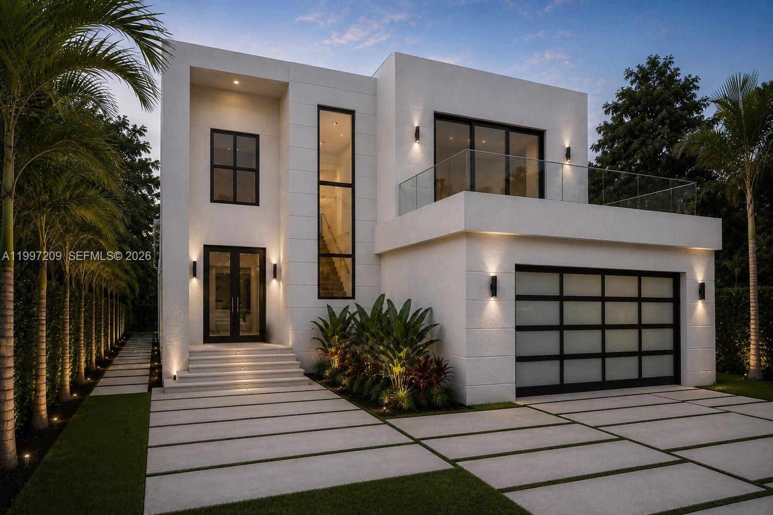 Tucked within the lush, tree-lined enclave of Schenley Park, this exceptional new construction home is meticulously crafted with a focus on quality, durability, and refined modern design. Ideally located just minutes from Coral Gables, enjoy its dining, shopping, and lifestyle—without the added tax burden or restrictive zoning.
Spanning 3,217 SF, this 5BR/6BA residence features a light-filled open layout anchored by a spectacular kitchen and wine cellar. Living areas flow to a covered patio and landscaped yard with pool—ideal for indoor-outdoor living.
Upstairs, all bedrooms offer en-suite baths and walk-in closets. The primary features floor-to-ceiling windows, balcony, walk-in closet, and a bath with dual vanities, soaking tub, and shower.