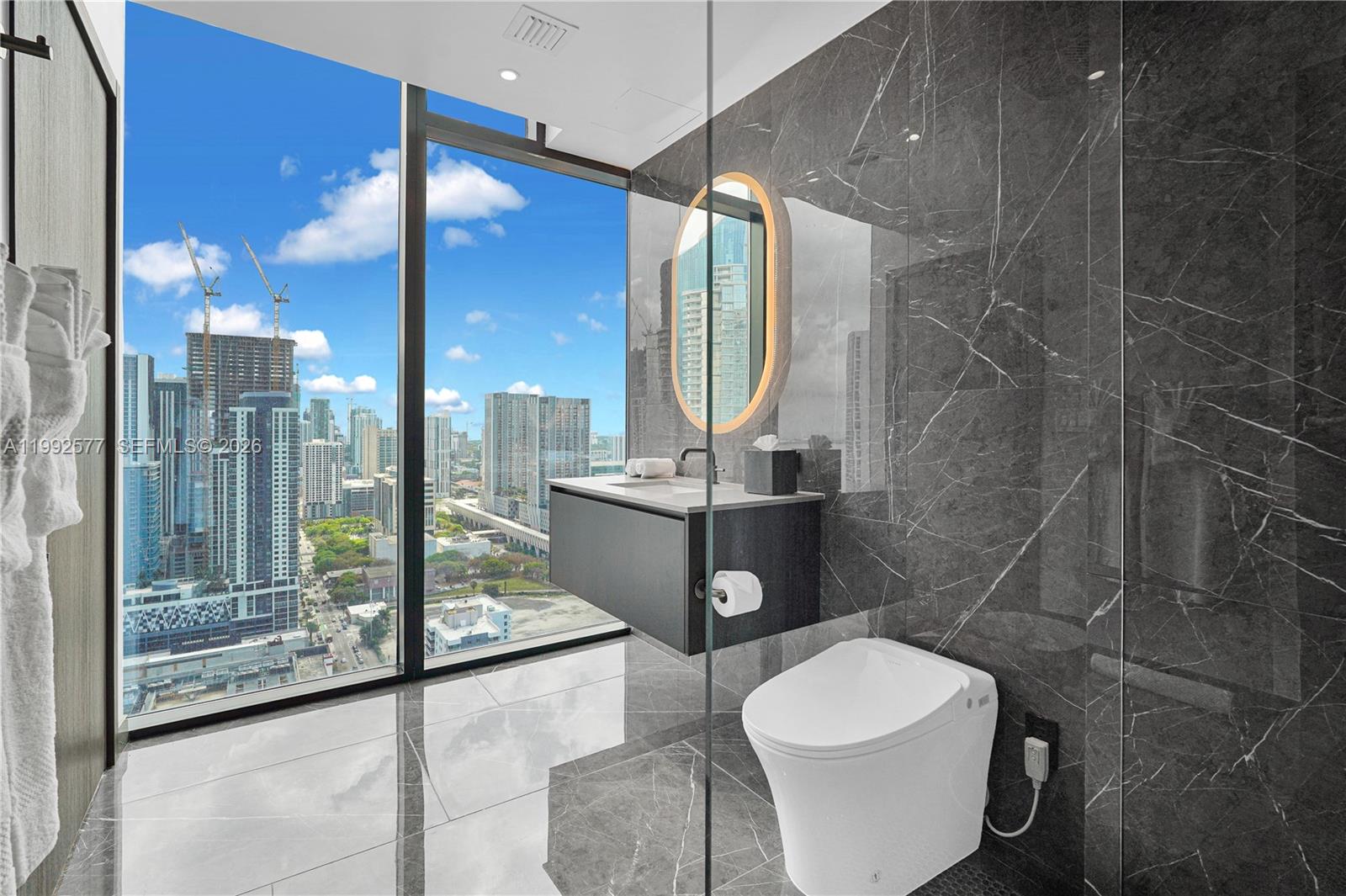 Live elevated at Eleven Residences Miami, a bold 65-story tower. This fully furnished 2 Bed 2 Bath, turnkey residence is outfitted with a designer furniture and housewares package, offering a seamless move-in or an effortless opportunity to use short-term rental program. Take in breathtaking views from sunrise over the Atlantic and Biscayne Bay to the glittering Downtown skyline at night. Designed around lifestyle and experience, residents enjoy access to wellness and fitness offerings at Chopra Spa & Studio, along with thoughtfully curated art and stylish social spaces throughout the building. Enjoy exclusive access to the world-famous E11EVEN Miami, a high-energy, 24-hour entertainment venue, along with a casino-style sports lounge and vibrant day club. The resort-style pool deck features multiple levels, private cabanas, skyline views, and live entertainment, creating an unmatched atmosphere above the city. Whether you’re seeking a private Miami escape or a high-performing investment, this residence delivers the perfect blend of luxury, flexibility, and lifestyle, complete with concierge, valet, co-working spaces, and full-service amenities.