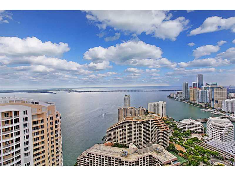 Come experience one of the most amazing Penthouse units in the Brickell area.This 3 bedroom/3.5 baths unit overlooks Biscayne Bay and the Brickell skyline from this 45th floor.The views are stunning by day or night! This residence offers an open floor pla n, high ceilings,a brand new Italian kitchen,newly installed California closets and marble & wood floors .Unit has 3 assigned parking spaces +additional storage.This is Brickell living at its finest!!