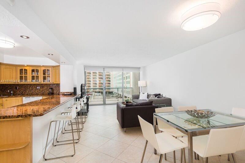 Available August 1st for 1 year lease or longer: Beautiful updated furnished unit in newly remodeled Oceanfront building-steps to South Beach with great extra den/2nd bedroom area! Bright & spacious with floor to ceiling impact windows throughout, large balcony & garage parking in sought after location on the ocean. Great layout w/large open kitchen w/granite countertops, tile floors throughout & newly renovated modern bathrooms. Nice ocean views from balcony and second bedroom/den. Oversized closets including a huge walk-in. Rent includes includes cable and internet, water, sewer, trash, pest control, 24 hr security, on-site management, 4 community rooms, & gym. (swimming pool is being remodeled).