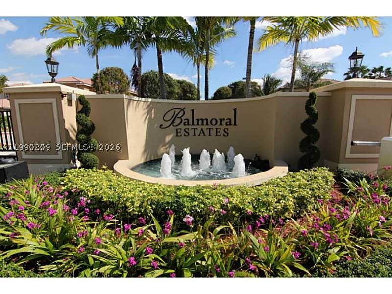 EXCLUSIVE HOME IN THE ELEGANT BALMORAL ESTATES NEIGHBORHOOD. CENTRALLY LOCATED IN DORAL, NEAR SHOPPING CENTERS, RESTURANTS, GREAT SCHOOLS, AIRPORT AND MAJOR HIGHWAYS. MODERN KITCHEN WITH STAINLESS STEEL APPLIANCES, GRANITE COUNTER TOP, WOOD FLOOR ON 2ND FLOOR, EXTENDED PATIO FOR BBQ OR PARTIES, SPACIOUS GARAGE, HIGH CEILINGS IN MASTER BEDROOM. GATED COMMUNITY INCLUDING POOL AND CLUBHOUSE. EASY TO SHOW, DON'T MISS OUT ON THIS OPPORTUNITY.