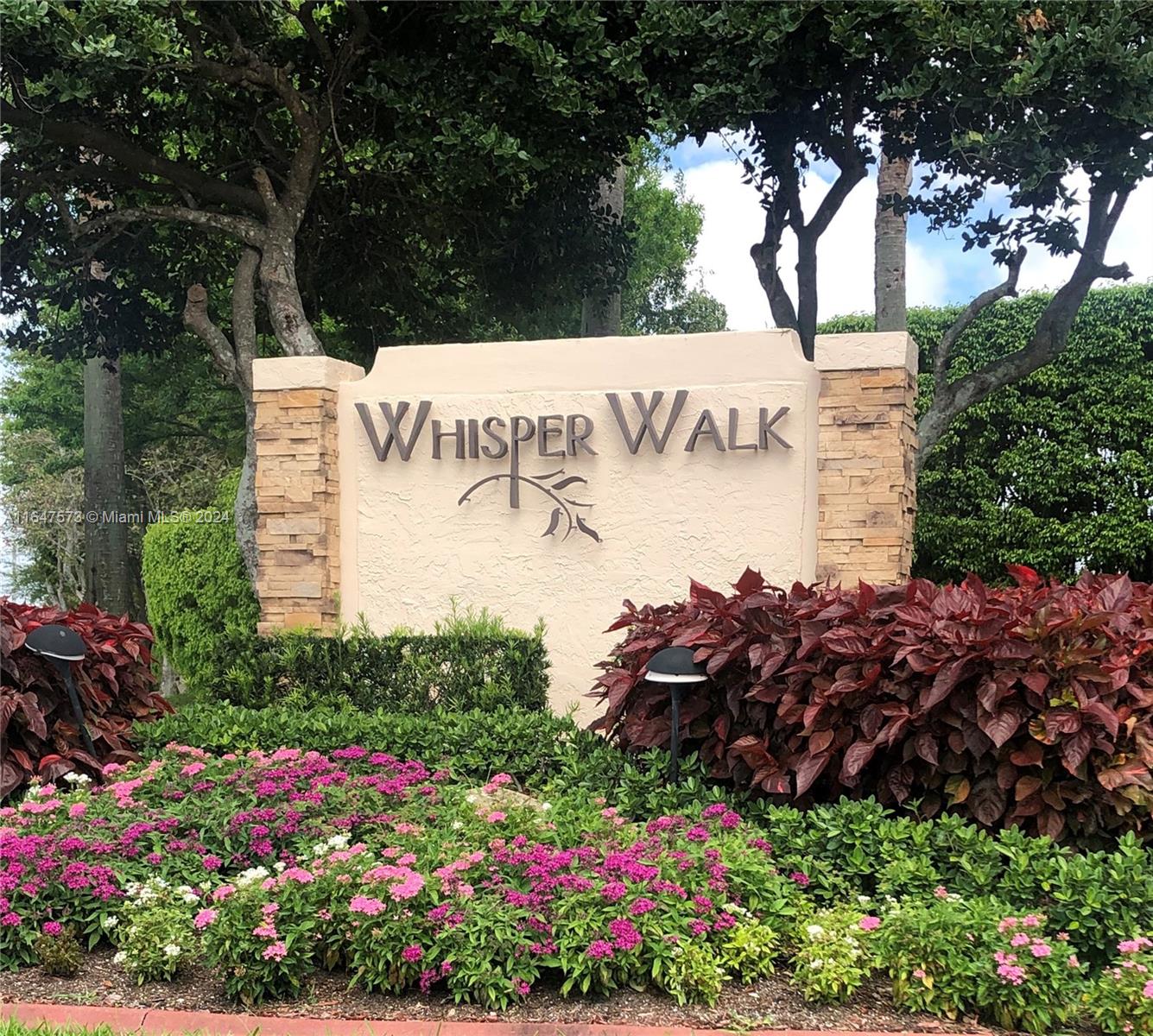 ** Furnished** four month's lease ** or 6 month's lease**. Beautiful Corner 2 Br, 2 Bath Villa, open kitchen with, stainless steel appliances and granite countertops, large porcelain tile throughout the entire home, updated bathrooms and a walk-in closet in the master, full size washer/dryer, vaulted ceilings, enclosed patio which can be used as a Den + screened patio, with 2 parking spaces at the front main door. Whisper Walk is a 55 plus active adult community with many social activities. gated community, 55 & older community with many social activities, pools, pickleball, tennis, with community pool, clubhouse with gym, sauna, library, entertainment room. Right across from the club house and guest parking.  Close supermarket, restaurants, shopping, and more...Move right in & enjoy!