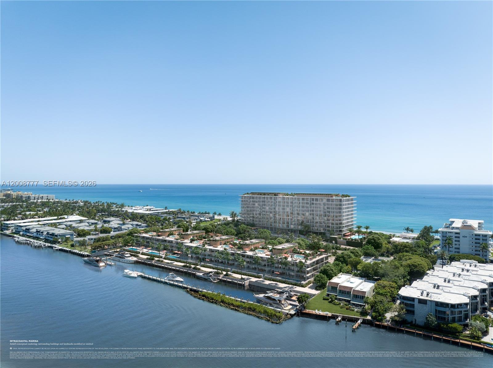 Residence 101-I at Rosewood Residences Hillsboro Beach offers a rare opportunity to own within the highly sought-after Intracoastal building. This exceptional 4-bedroom, 5.5-bath residence lives like a private estate, featuring an expansive lanai complete with a summer kitchen and private pool, along with a two-car garage. Thoughtfully designed with generous proportions and seamless indoor-outdoor living, this home delivers the privacy and scale discerning buyers expect. Enjoy the full suite of Rosewood’s five-star services and amenities—without a hotel component. This is not condominium living—this is a true waterfront estate experience.