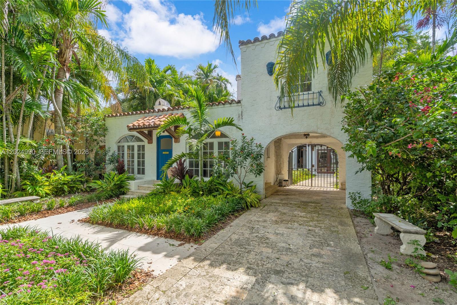 Historic Coral Gables charm meets modern peace of mind at 1119 Lisbon Street. Located in the desirable Granada Section, this designated historic landmark features 3 bedrooms, 2 bathrooms, and approximately 2,002 SF of living space. Original hardwood floors, classic archways, and abundant natural light preserve the home’s Mediterranean Revival character, while recent updates include renovated bathrooms, impact windows, updated plumbing, a new septic system, electrical improvements, and a detached casita with endless possibilities. Situated adjacent to Lisbon Park and just minutes from Downtown Coral Gables, Miracle Mile, dining, shopping, and the Biltmore area. A rare opportunity to own a piece of Coral Gables history.