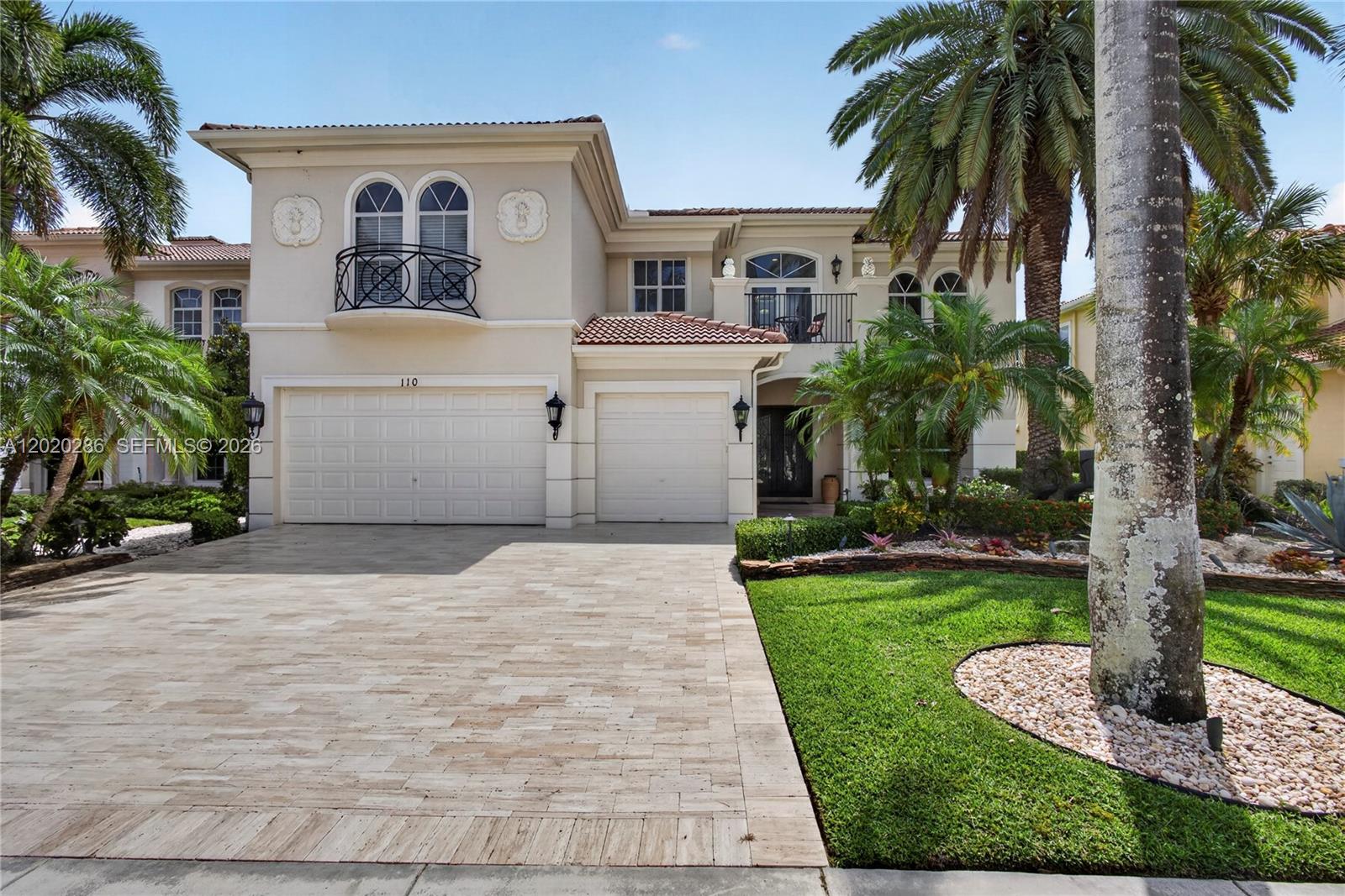 Located in the exclusive gated community of Frenchman's Reserve, this exceptional estate at 110 Abondance Drive offers elegant resort-style living with dramatic architectural details and expansive interior spaces. A grand double-door entry opens to soaring ceilings, a sweeping wrought-iron staircase, polished marble floors, and sun-filled formal living areas designed for both entertaining and everyday comfort. The chef’s kitchen features custom cabinetry, premium stainless appliances, center island, abundant storage, and opens seamlessly to spacious dining and family areas. Luxurious primary suite includes a sitting area, oversized custom closets, and spa-inspired bath with soaking tub, dual vanities, and walk-in shower. Generously sized guest suites and beautifully appointed baths provide comfort and privacy throughout.
Additional highlights include a loft/media area, elegant architectural niches, designer lighting, custom millwork, and expansive windows overlooking lush tropical landscaping. Outdoor spaces offer covered seating areas and serene garden views ideal for enjoying the South Florida lifestyle year-round.
Frenchman’s Reserve is known for its championship golf, world-class clubhouse amenities, fitness center, tennis, spa facilities, and premier Palm Beach Gardens location close to fine dining, shopping, beaches, and major highways. Exceptional luxury living in one of Palm Beach Gardens’ most sought-after communities.