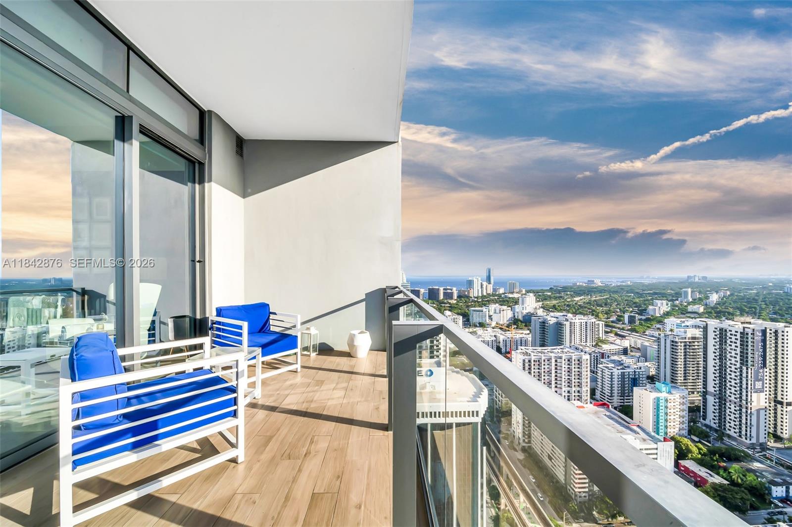 Offering the largest 2-bed + den currently available at Rise. This residence is also the highest-floor 2 or 3 bedroom on the market in the building and benefits from the tower’s preferred upper-floor design with soaring 12' ceilings. Floor-to-ceiling windows and an oversized balcony capture open city and bay views, while the spacious den offers the perfect home office. Interior features include Italian cabinetry, Bosch appliances, wine cooler, marble floors, walk-in closets, and automated shades throughout. Amenities include a half-acre pool deck, tropical gardens, spa with Hammam, fitness center, theater, and more, all an elevator ride away from world-class shopping, dining, and entertainment @ Brickell City Centre.