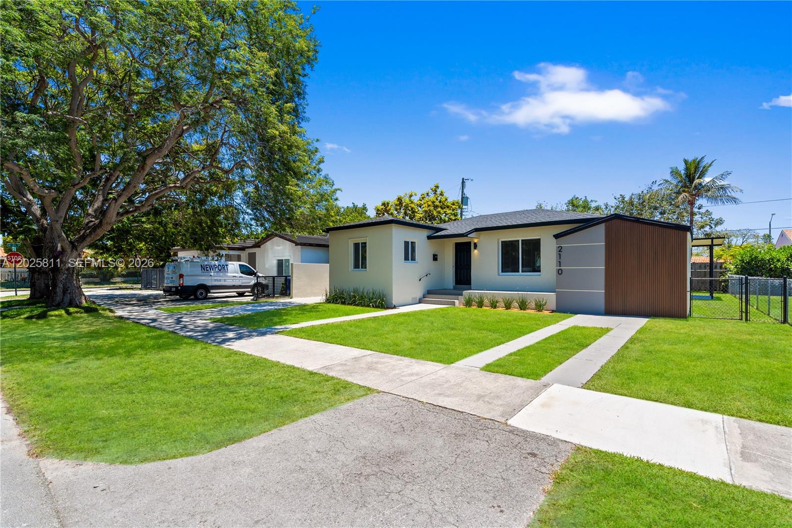 Sun-filled and spacious, this beautifully renovated SPLIT-BEDROOM home offers 3 bedrooms, 2 bathrooms, and just under 1,400 sqft of living space. Fully renovated in 2025, the home features a sleek new kitchen, modern bathrooms, and light oak plank flooring throughout. Major updates include a new roof, upgraded HVAC system, updated electrical, PVC underground plumbing, and impact windows and doors—offering both style and peace of mind. Situated on a spacious lot with a driveway that accommodates up to 3 cars, this centrally located home is within walking distance to the vibrant nightlife of Little Havana and just a short 6-minute drive to Coconut Grove, Coral Gables, and Brickell.