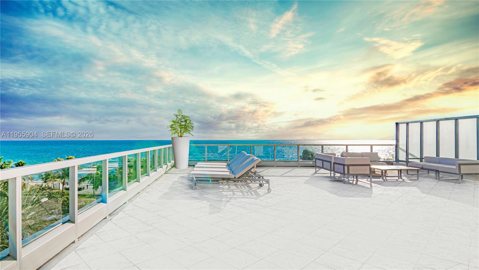 Rare opportunity to own a developer-designed 2BD, 2.5BA residence at the Fontainebleau III Sorrento Tower. Situated on the Owners Lounge & private pool level, features soaring ceilings & oversized balconies that dramatically expand the living area, creating an exceptional indoor-outdoor lifestyle w/ stunning pool & direct ocean views. Enjoy full-service, vacation-style living in furnished turnkey units. Enroll in the hotel rental program & receive income while away! The Fontainebleau resort offers luxury amenities on 22 oceanfront acres including award-winning restaurants, bakery, shops, LIV night club, Lapis spa & state-of-the-art fitness center. Maintenance fees include AC, electricity, valet + daily free breakfast in owner’s lounge. Click virtual tour link to see video of property.