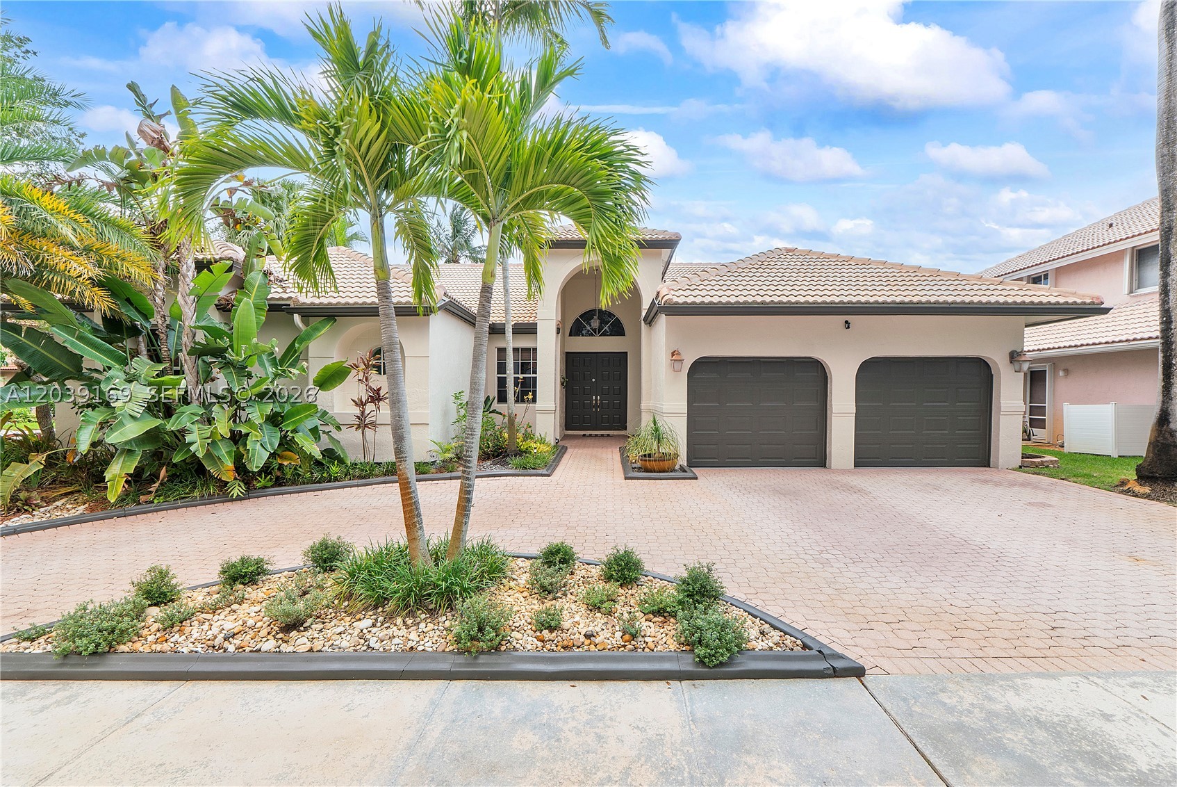 Welcome home! From the moment you arrive, you'll be captivated by this home's inviting curb appeal and bright, airy interior. Featuring 4 bedrooms (with the 4th currently used as a home office), 2.5 bathrooms, and a spacious split-bedroom floor plan, this well-designed home offers comfort, privacy, and plenty of room for family, guests, and entertaining. The open-concept kitchen features stainless steel appliances, abundant workspace, and a sunny breakfast area overlooking the screened patio and beautifully landscaped, fully fenced backyard—perfect for relaxing, dining, or outdoor gatherings. Soaring ceilings and numerous windows, many adorned with plantation shutters, fill the home with an abundance of natural light. Updates include a fully renovated secondary bathroom (2023), a partially renovated primary bath (shower only), newer (2023) appliances (range-double oven, dishwasher, washer & dryer) plus a newer A/C and water heater (2022), providing added value and peace of mind. Situated on a desirable corner lot in the gated community of Malibu Pointe within Silver Lakes, residents enjoy exceptional amenities including a community pool, parks, walking paths, volleyball courts, and more. HOA fees also include cable and internet. Conveniently located near top-rated schools, shopping, dining, and major highways, this home truly offers the perfect combination of comfort, convenience, and lifestyle.
Don't miss your opportunity to make this beautiful home your own!