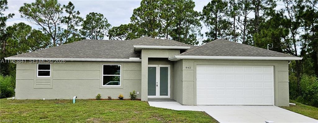 Brand-New Construction Home Property Details:3 bedrooms,2 full bathrooms with contemporary finishes. Open-concept living and dining area with ample natural light, gourmet kitchen featuring granite countertops and stainless steel appliances. Attached 2-car garage. Impact-resistant windows and doors.