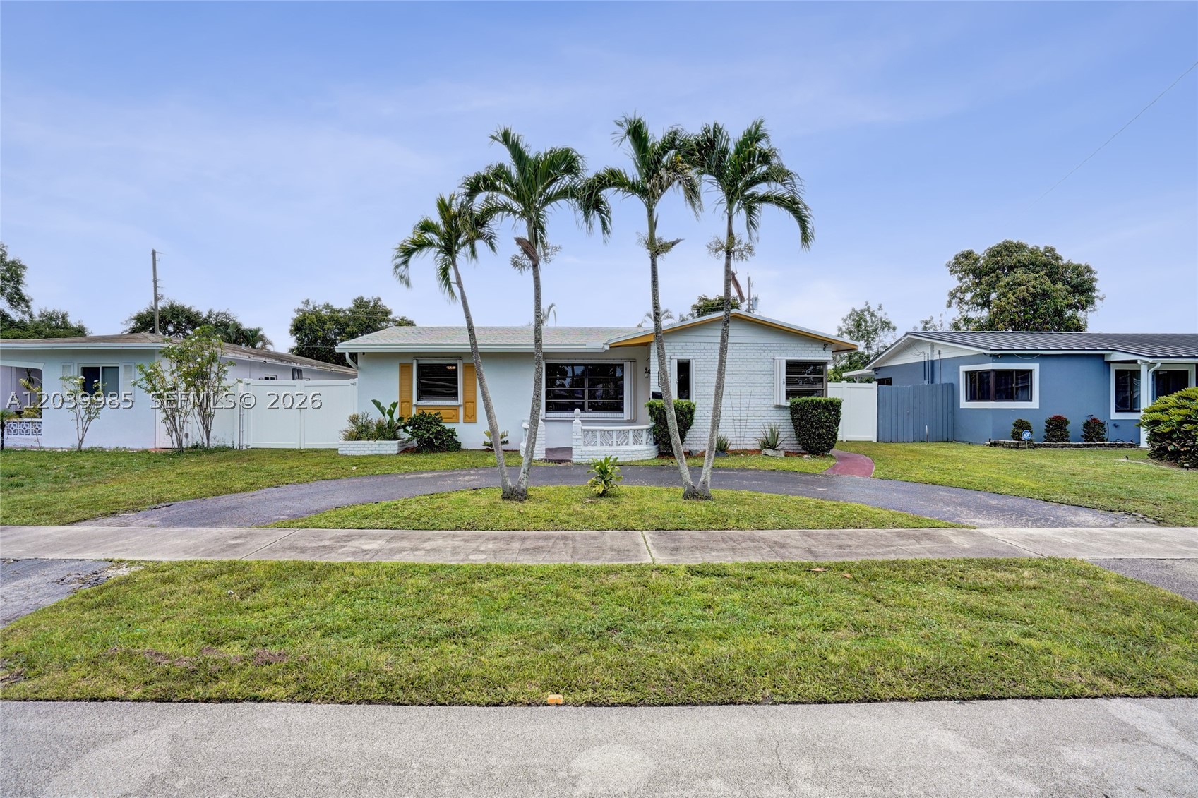 Light, bright, and move-in ready! This charming 3BR/2BA home features an open-concept living and dining area, spacious family room with fireplace, and a galley kitchen with convenient pass-through window. Enjoy Florida living in the HUGE fenced backyard with expansive patio and resurfaced in-ground pool (2025), perfect for cookouts and
entertaining. Recent upgrades include a NEW roof (2025) with warranty, tankless water heater (2025), and whole-home water filtration system. Washer and dryer included. Circular driveway provides ample parking. No HOA! Priced to sell and ready for your family to create years of memories. Don't miss this incredible opportunity!