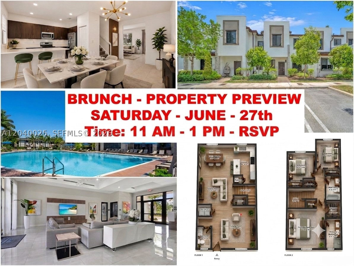PROPERTY PREVIEW & BRUNCH: SATURDAY, JUNE 27TH, 11AM - 1PM! RSVP NOW.
A incredible opportunity just minutes from Aventura! This beautifully maintained 3-bedroom, 2.5-bathroom townhouse sits in a secure, newly gated community, offering the perfect blend of modern living and prime location.
INVESTORS & FIRST-TIME BUYERS: Generate immediate cash flow with a proven $3,000/month rental income, paired with a remarkably LOW condo/HOA fee of just $485/month.

HOME FEATURES:
Bright, spacious open-concept floor plan ideal for entertaining.
Generously sized bedrooms with ample closet space.
Two assigned parking spaces directly in front.

RESORT-STYLE AMENITIES: Enjoy exclusive access to a luxury clubhouse, massive swimming pool, fully equipped fitness center, party room, and a safe kid's playground.

LOCATION HIGHLIGHTS: Unbeatable location minutes from Aventura Mall, Gulfstream Park, top-rated schools, major highways, and South Florida's finest beaches. This turnkey property will not last. Schedule your tour today!