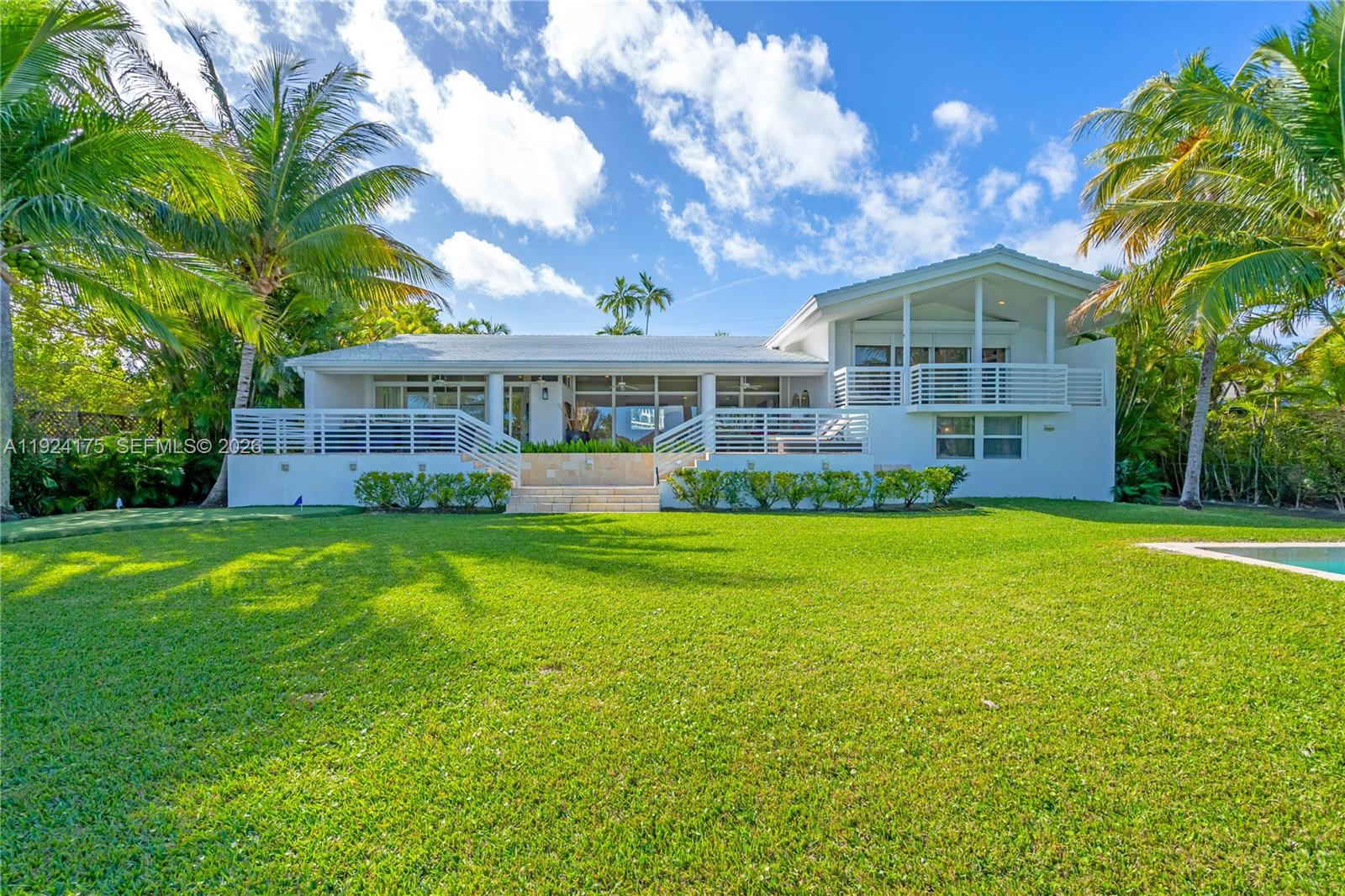 BEAUTIFUL AND UNIQUE WATERFRONT HOME ON EXCLUSIVE MASHTA ISLAND, ON DESIRABLE NORTH MASHTA DR IN KEY BISCAYNE. ELEVATED AND VERY COMFORTABLE 4BR/4.5BA + MAID’S QUARTERS WITH APPROX. 4,290 SQ FT UNDER A/C, SITTING ON A LARGE AND PRIVATE 15,184 SQ FT LOT, IDEAL FOR ENJOYING WITH FAMILY AND FRIENDS.

APPROX. 50 FT DOCK WHERE THE OWNERS HAVE DOCKED BOATS OF AROUND 78 FT, WITH DEEP WATER OF ABOUT 8 FT EVEN AT LOW TIDE – A RARE TRUE DEEP-WATER ACCESS ON THE ISLAND. NORTH-FACING CANAL KEEPS THE HOUSE AND OUTDOOR AREAS PLEASANT AND COOLER ALL YEAR ROUND. EASY TO SHOW. BRING YOUR QUALIFIED BUYERS AND BEST OFFERS.