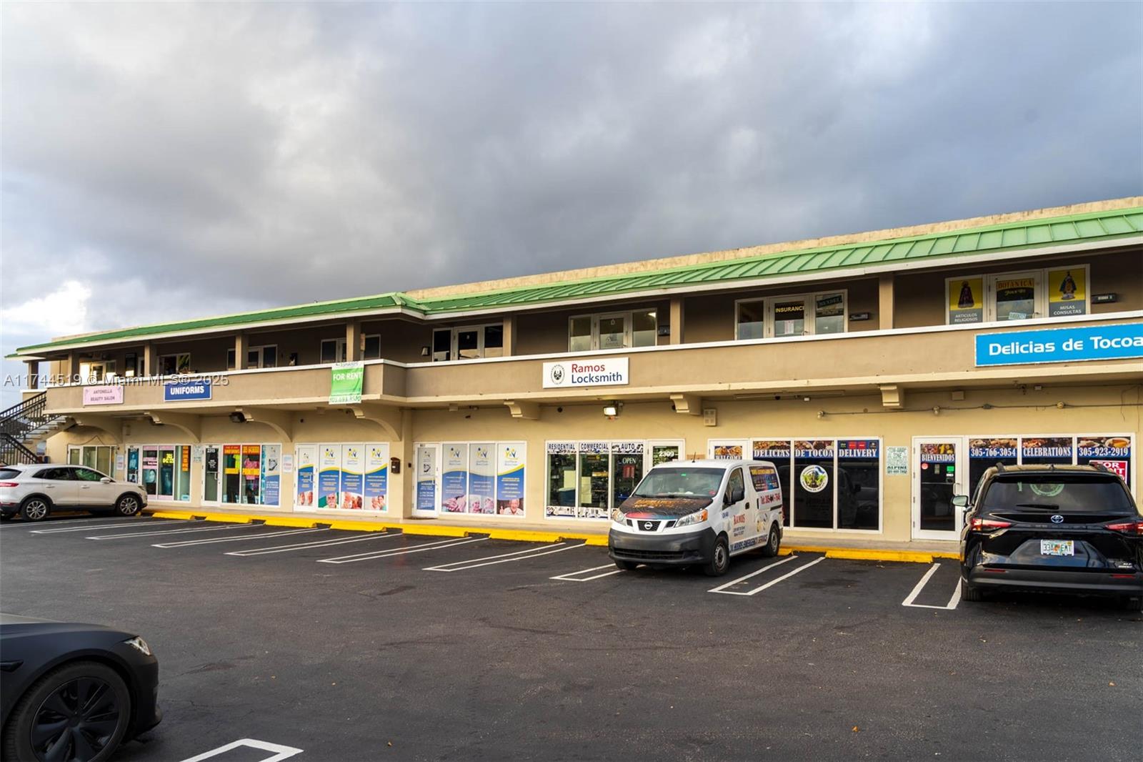 Office space centrally located in the property with a private restroom.  The plaza has parking in front while most properties in the area are in the rear.  Impact windows and very close to highway access.
