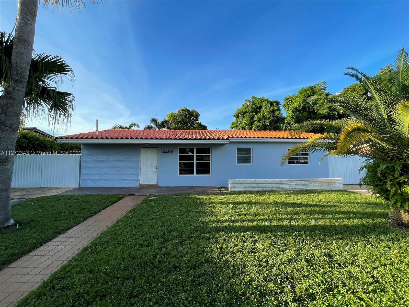 Beautiful updated 3/1 home in one of the most acquired areas in Miami Gardens.  Property features stainless steel appliances, brand new laminate flooring throughout, freshly painted throughout, separate laundry room, covered patio.  Home is completely fenced.  Huge backyard perfect for a pool, store a boat or make new additions, and large front yard for a garden or circular driveway.  This property is located near major highways, shopping center, casino, and restaurants.  Perfect to call HOME.