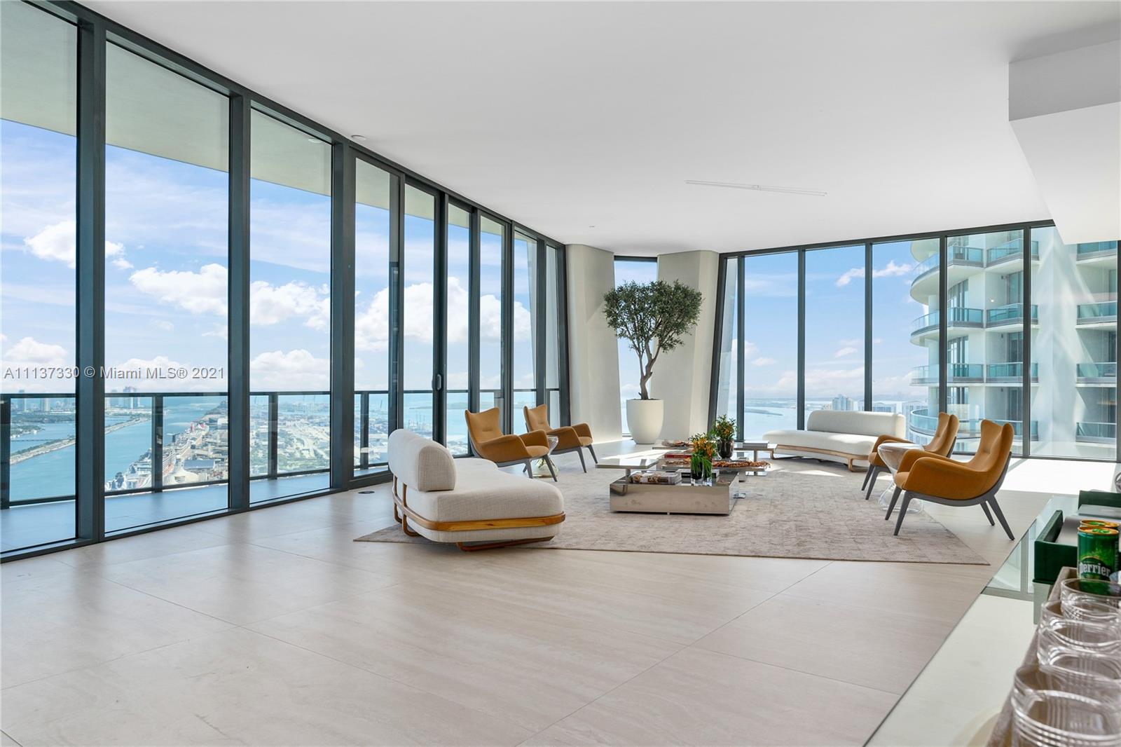 One Thousand Museum by Zaha Hadid is Miami's most prestigious new residential tower. It pushes the limits of innovation and blurs the lines between art and architecture. The limited collection of museum quality homes offers an unprecedented level of service, helipad and amenities. This full floor penthouse offers over 10,300 SF interior space, 1,020 SF of terraces and unobstructed Biscayne views. This home in the sky features high ceilings, 5 bedrooms, 6.5 baths, smart-technology and custom closets. Offered furnished at $23.5M by Artefacto.