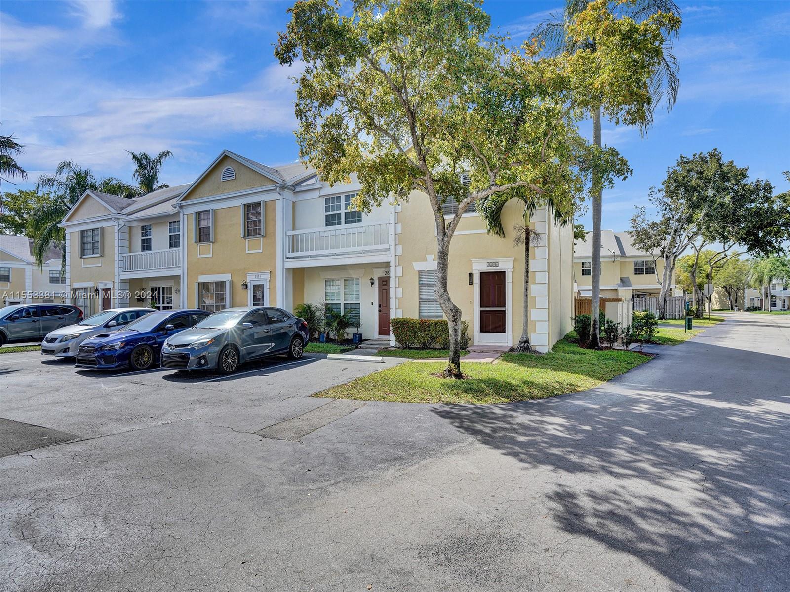 Welcome to this charming 2-bedroom, 2.5-bathroom townhouse nestled in the coveted Crown Colony of Rock Creek, Cooper City. Freshly painted interiors add a vibrant touch to the home. .The kitchen boasts granite countertops and  stainless steel appliances. The property has tile and laminate floors throughout. Updated bathrooms . This house features an open floor plan with bedrooms upstairs. Fenced back patio for grilling  and additional storage space.  
Two reserved parking spots and lots of guest parking available.
Rock Creek is a pet-friendly community offering a 2.75-mile jog/walk path, parks, lakes, sports 
courts, and tot playgrounds. Additionally offer tennis courts, a pool, and a fitness room for a small fee. Zoned for A- rated schools.
Roof 2001.