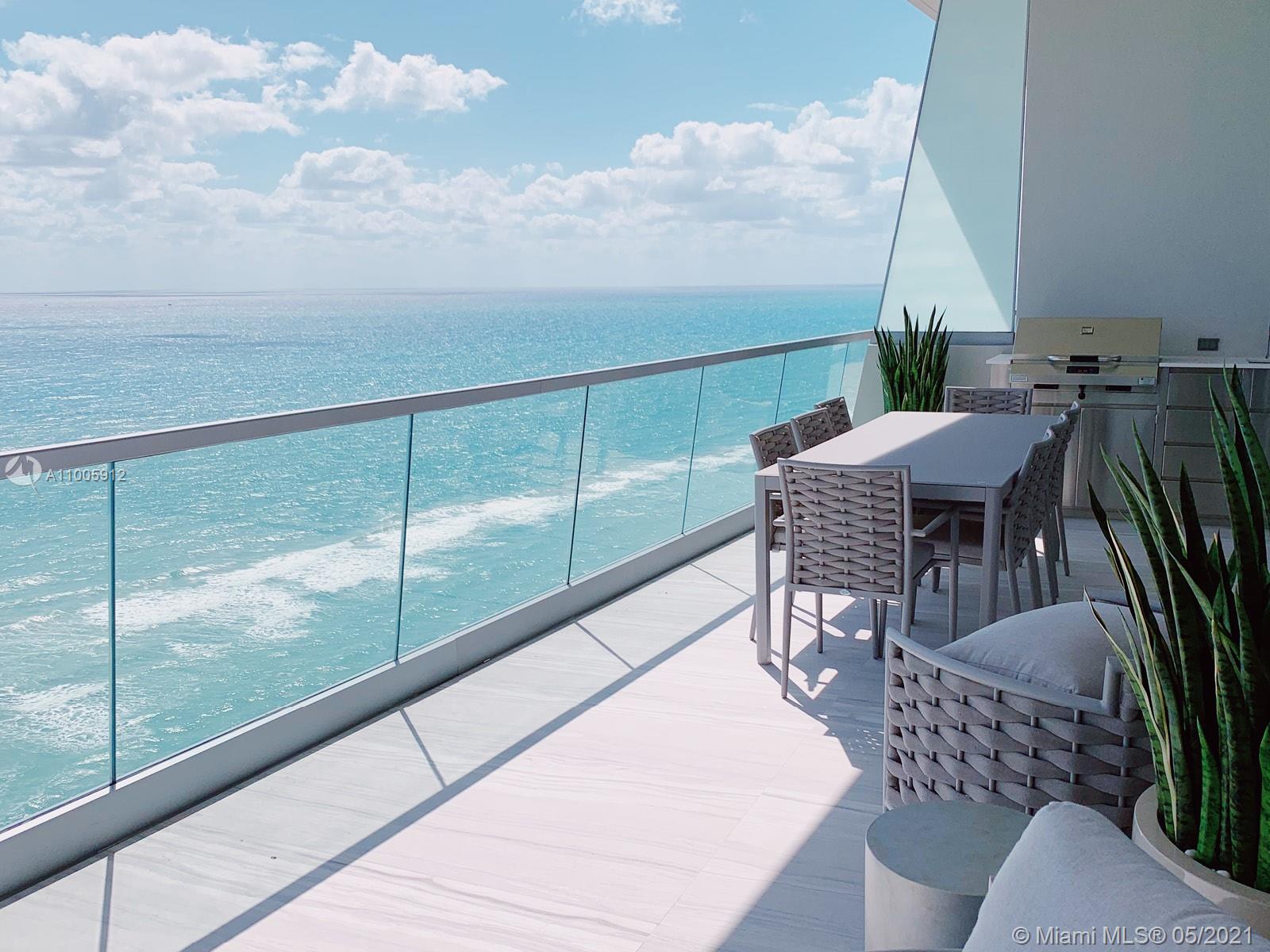 JUST COMPLETED! AWARD WINNING CUSTOM DESIGNED ONE OF A KIND TURNKEY RESIDENCE. READY TO MOVE IN. Flow thru Residence "B" w direct views of the Atlantic Ocean & Intracoastal Waterway. Features 10'CEILINGS, imported Snaidero® Italian cabinetry & stone countertops, top-of-the line Gaggenau® appliances, 11' deep oceanfront sunrise terrace w summer kitchen + sunset terrace, spacious walk-in closets. DELIVERED FULLY FURNISHED. Turnberry Ocean Club Residences is composed of 70,000 SF of luxury amenities w unrivaled, world-class service incl 3-story (30-32) private signature Sky Club w sunrise/sunset pools, private dining, health & wellness spa & entertainment. Residents receive membership privileges to Turnberry Isle Country Club & priority access to Fontainebleau Aviation & Turnberry Marina.