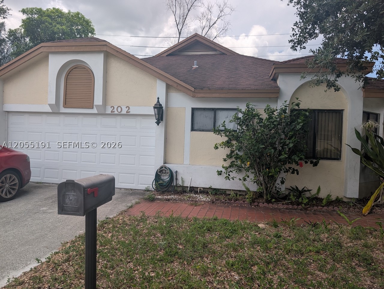 Spacious 3BR/2BA home in a desirable neighborhood with a 2-car garage, great bones and real upside for the right buyer. Home is in overall decent condition and just needs some love: the AC unit needs to be replaced. Priced to reflect its condition. Sold strictly AS-IS. All offers subject to lender/short sale approval; buyer to verify all information.