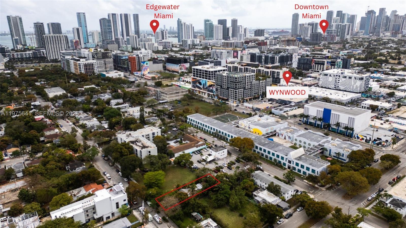 T5-L Residential, Hotel/Lodging, Office & General Commercial in Wynwood, one of Miami's fastest growing urban corridors. This 7,200 SF +/- 0.1653 Acres. Building minimum of 2 to maximum of 4 stories.. 
T5 zoning increasingly rare in the area includes an existing income producing structure with multiple rented units, offering immediate cash flow while planning redevelopment. Surrounded by new 3 to 4 story projects averaging 13 units, the area continues to experience significant growth fueled in part by major technology firms establishing offices nearby. One of the very few remaining T5-L zoned parcels in the area.