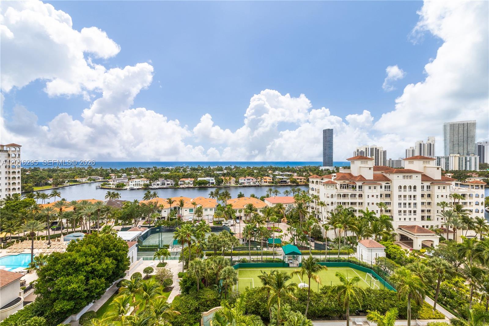 14th Floor Porto Vita | Intracoastal & Ocean Views | Priced for the Buyer Who Sees Potential Needs paint, buffed floors, and new carpets — that's it. Nothing structural, nothing scary, just the kind of cosmetic work that makes a place feel like yours when you're done. And it's only 1 of 30 True four bedroom units in Porto Vita
What you can't change is the 14th floor perch overlooking the Intracoastal, the Atlantic glittering in the distance, and lush tropical greenery below that makes you feel like you're somewhere between Sublime ocean views and Costa Rica lush tropical gardens. It's the kind of view that stops you mid-sentence every single morning.
Structurally solid, architecturally distinguished, and sitting inside Porto Vita — Aventura's most coveted resort community. Spa, tennis, pickleball, dining, the whole lifestyle is here. This unit is priced for what it needs today, not what it'll be worth when you're done. For the buyer who isn't afraid to pick out paint colors, this one is special.