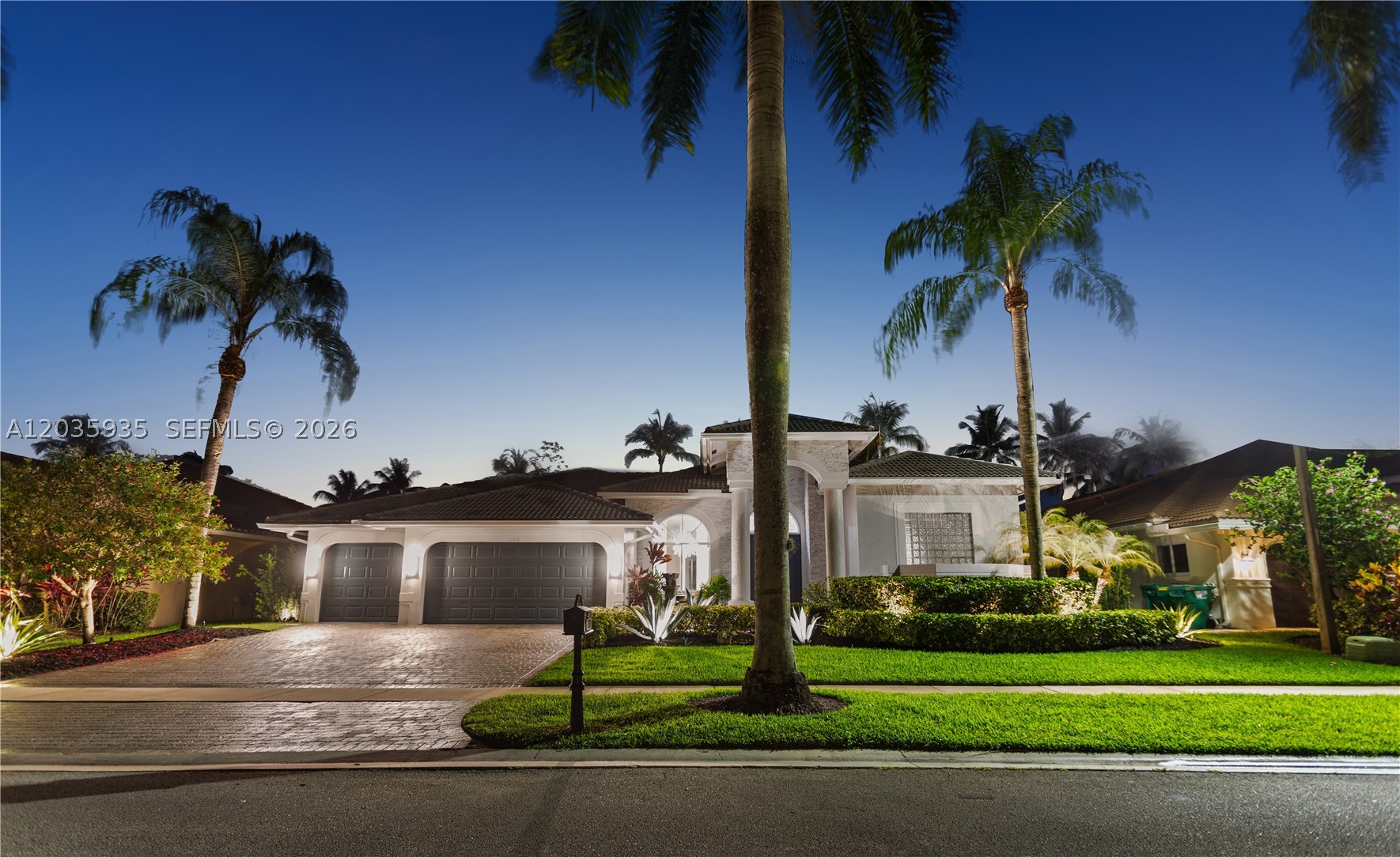 Welcome to Hawks Landing, one of Plantation's most prestigious guard-gated luxury communities. This beautifully renovated 4-bedroom, 2.5-bath lakefront residence offers the perfect blend of elegance, comfort, and modern living. Situated on a desirable lakefront lot, the home features a spacious split-bedroom floor plan with the primary suite thoughtfully positioned away from the secondary bedrooms.

The brand-new open kitchen features quartz countertops, custom cabinetry and Samsung Bespoke appliances. Designed for both everyday living and entertaining, the open layout flows seamlessly into the family room & breakfast area while also offering a formal living and dining room. Beautiful high-polished travertine flooring adds warmth, elegance, and lasting durability to the home's interior. Additional features include a dedicated laundry room, generous storage, and an oversized 3-car garage.

Step outside to your private backyard retreat featuring a private lakefront pool overlooking tranquil water views, providing the perfect setting for relaxation or entertaining family & friends.

Residents of Hawks Landing enjoy 24-hour guard-gated security & access to exceptional community amenities including a clubhouse, fitness center, tennis, pickleball and basketball courts, resort-style pool, playground, and more. Conveniently located near major highways, fine dining, shopping, and top-rated schools, this exceptional lakefront home offers the South Florida lifestyle at its finest.