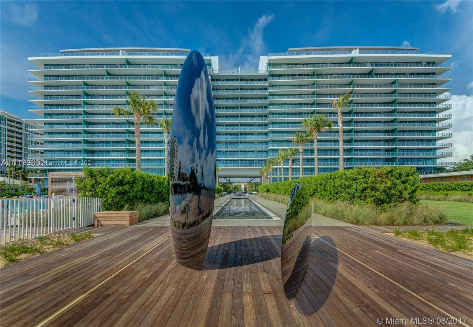 You will fall in love with this unobstructed ocean view exquisitely decorated unit. No details overseen. Floating walls with no base boards, lineal air conditioning vents for comfortable air flow, light wood floors throughout, electric shades, luton light system to capture different lighting scenes, convenient butler area adjacent to the kitchen. 2nd bedroom is converted into a den/office conveniently opened to the living area to capture expansive direct ocean views. Den has a leather sleeper sofa, blackout shades and private full bathroom. Den features a modern design sliding door for privacy. This unit accommodates a couple and occasional guest.