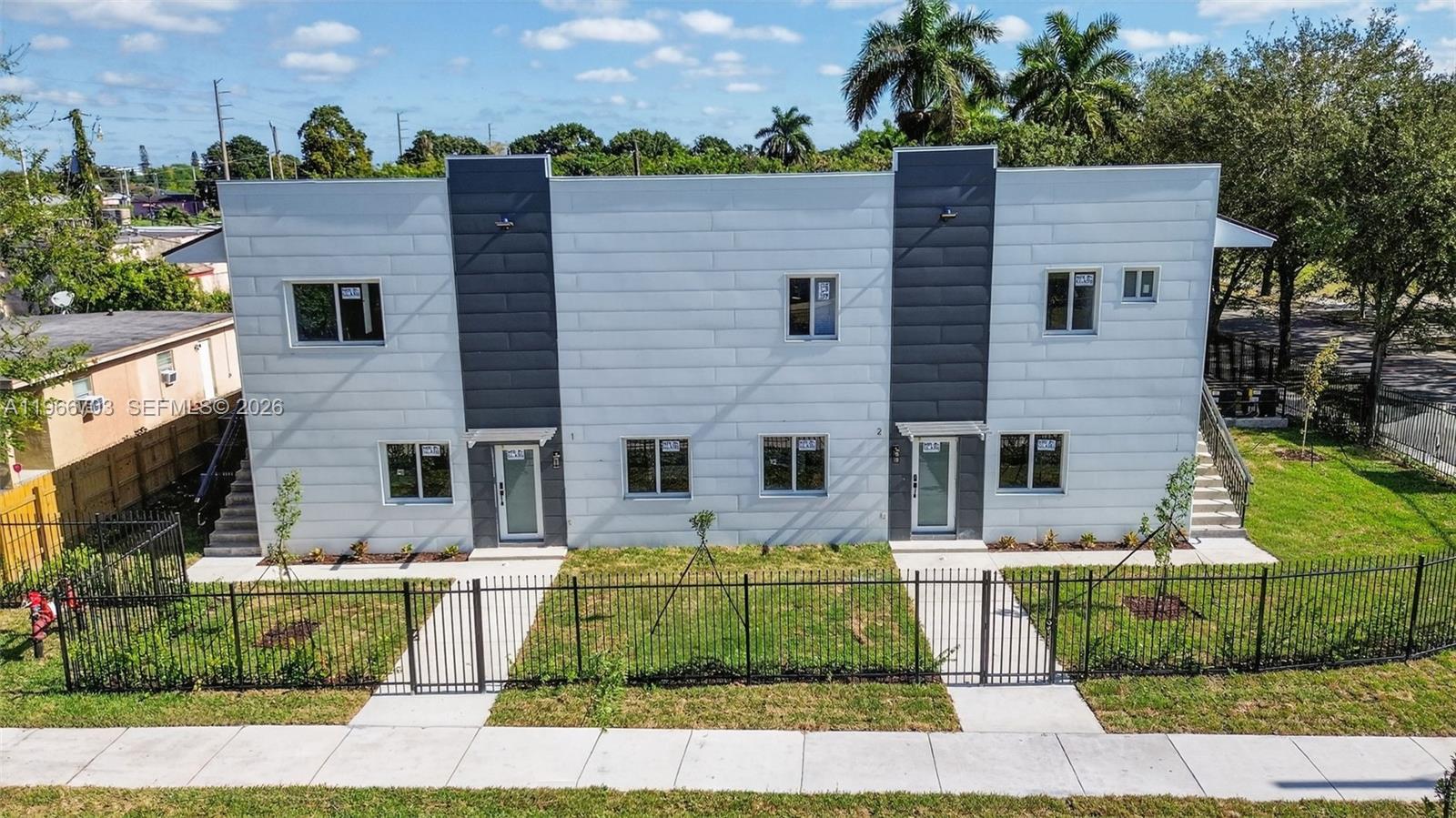 New construction lease-up ready five-plex in Homestead. This Multifamily / Low-Rise/Garden property offers a modern building with 5 units, perfect for maximizing rental income. Built in 2026, the property boasts contemporary design and quality construction, ensuring low maintenance and a compelling rental proposition with all units being 3 bedrooms and 2 bathrooms. With its prime location, this property is positioned to attract tenants seeking convenience and comfort. Take advantage of this turnkey investment in a thriving market, ideal for the savvy Multifamily investor.