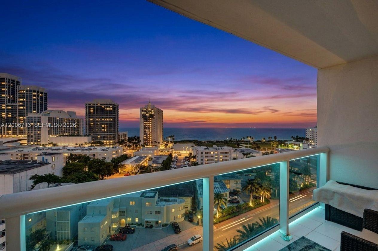 ~MOTIVATED SELLER ~ Ocean View Condo in Miami Beach – Perfect Urban Retreat. This stunning 1-bedroom, 1.5-bath condo on the 14th floor offers breathtaking ocean views. At 910 sq. ft., this beautifully renovated space features a spacious, open layout, sleek stainless steel appliances, and fully updated bathrooms. Enjoy tile flooring in the living and kitchen, vinyl in the bedroom, a renovated glass shower, and a large kitchen with black granite countertops. Recessed lighting and fully impact windows ensure both style and security. A half bath is ideal for guests, and the pool is undergoing a beautification process—reopening summer 2026. This full-service, pet-friendly building offers a 24/7 attended lobby, valet parking, a gym, sauna, and on-site management. Docks for purchase are also available. Located just off Collins Avenue, you’ll be steps from a serene waterfront walkway and vibrant local dining, shopping, and cultural attractions—ideal for the discerning buyer seeking a blend of luxury and convenience.