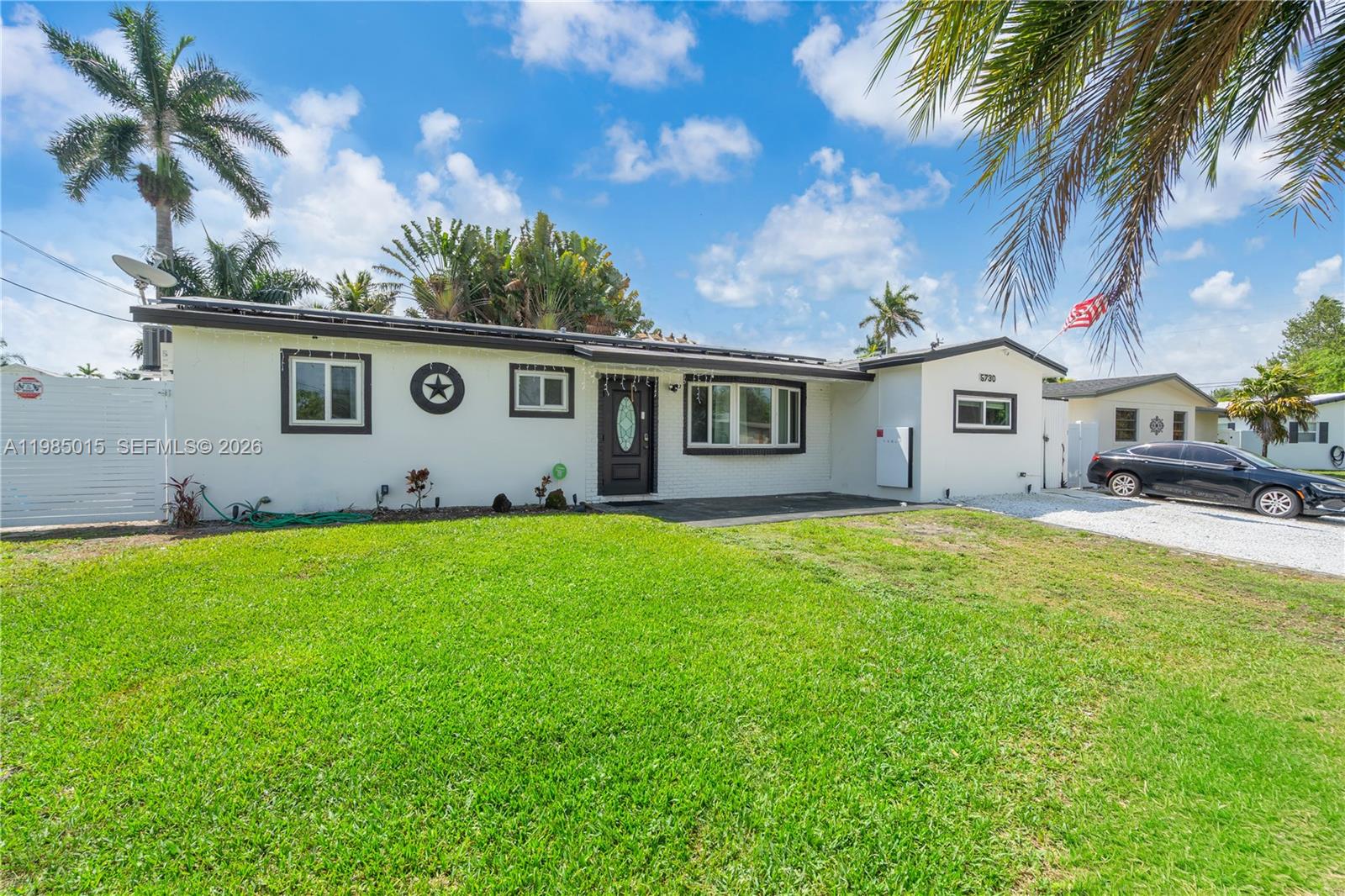 Welcome to your dream home in the heart of Davie! This beautifully updated single-family residence offers the perfect blend of modern upgrades and timeless charm. Featuring 3 spacious bedrooms and 2 fully renovated bathrooms, this move-in-ready home has been thoughtfully redesigned from top to bottom with high-end finishes throughout. Parking can fit more than 4 vehicles.

Step inside to discover soaring volume ceilings, and designer lighting that create a bright, open, and inviting atmosphere. The fully remodeled kitchen is a true showstopper, complete with new appliances, solid wood cabinetry, and stylish finishes throughout!

Recently upgraded with a full-home reverse osmosis water filtration system installed just 6 months ago, providing clean, high-quality drinking water throughout. The property also features a state-of-the-art Tesla solar battery system, delivering reliable, whole-home backup power—including the A/C and heated pool—offering exceptional energy efficiency and peace of mind during outages or severe weather conditions. 

Nestled in a quiet, low turnover neighborhood with no HOA, you’ll enjoy the best of both worlds—serene, walkable surroundings while being just minutes from major highways, shopping, dining, and entertainment. Only minutes away from the hard rock guitar and restaurants. 

This property delivers comfort, style, and unbeatable location. Don’t miss the opportunity to make it yours!


OPEN HOUSE 5/10/26 11-1 Come and pass by!
