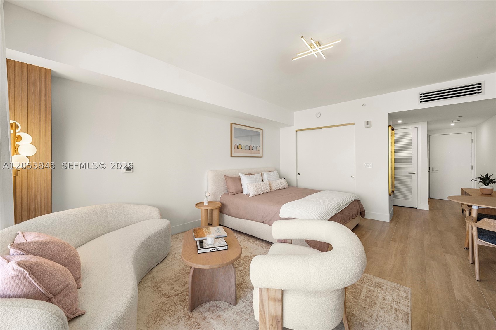 Welcome to The Standard, a signature address in the vibrant heart of Midtown Miami. This exquisite studio apartment offers an open-concept layout with soaring high ceilings and gleaming porcelain floors. Thoughtfully designed, this unit is adorned with stunning finishes, motorized blackout/sunshades and an expansive terrace that offers majestic sunset views from the lower PH floor. Nestled in a walkable, lifestyle-driven neighborhood, you’ll be surrounded by health & wellness centers, boutique shopping, and a vibrant community. Don’t miss your chance to experience the perfect blend of high-end living and urban convenience in this one-of-a-kind, turnkey studio.