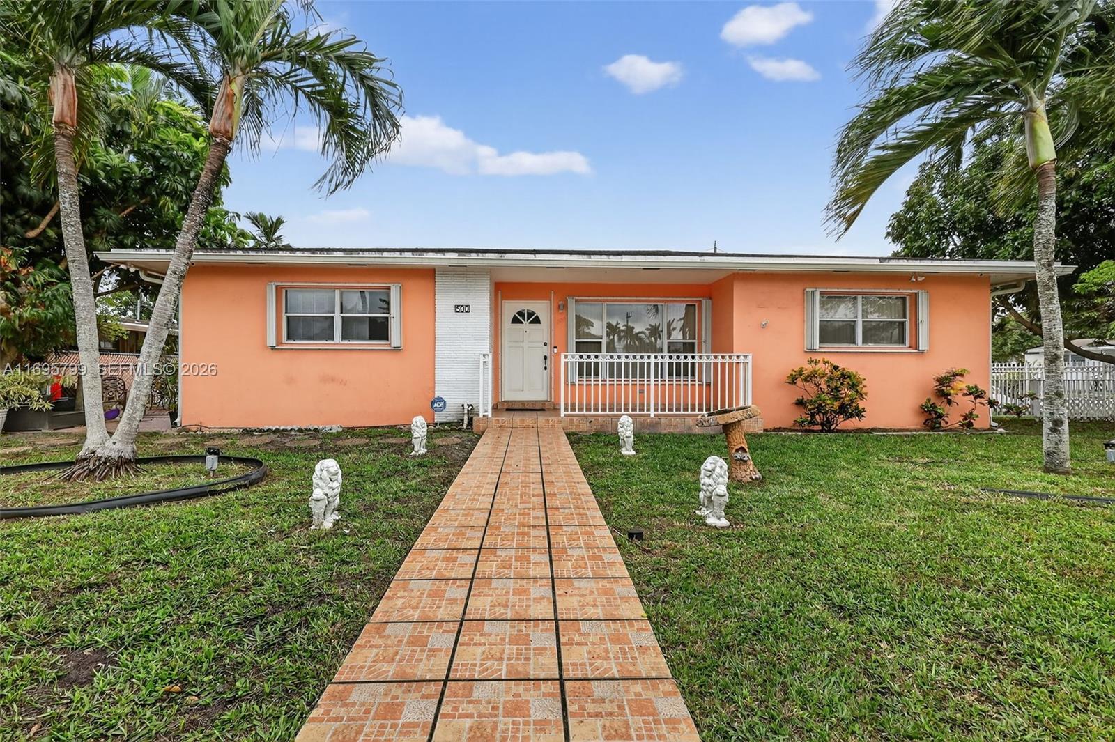 Corner property located on almost 12,000 Square Foot Lot.  Opportunity of potential zoning change.  Adjacent corner property presently being developed as a multi-family building.  This property is steps from The City of Hialeah T.O.D., Transit Oriented Development Zone where several multistory luxury developments are being constructed or coming up.