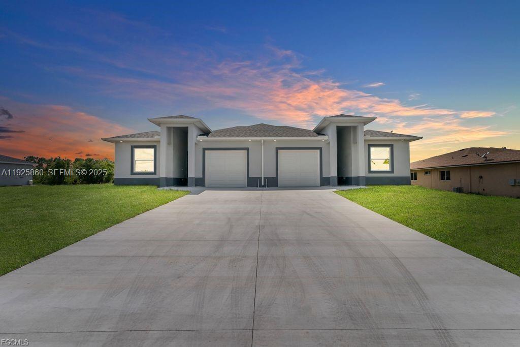 Discover the epitome of modern duplex living in this newly constructed investment masterpiece. Each meticulously crafted unit offers three bedrooms and two bathrooms, thoughtfully designed to maximize both comfort and functionality across an impressive living space. Step into a world where luxury meets practicality, as each residence showcases a stunning kitchen adorned with sophisticated Quartz countertops and premium stainless-steel appliances. The open-concept design creates an effortless flow between the living, dining, and culinary spaces, perfect for both intimate gatherings and grand entertaining. The generously proportioned bedrooms provide peaceful retreats, while the elegantly appointed bathrooms feature designer touches and premium Quartz surfaces. The primary bedroom suite offers a private sanctuary for relaxation and rejuvenation. Security meets sophistication with hurricane impact windows throughout, eliminating the need for additional storm protection while maintaining the property's sleek aesthetic. This thoughtful addition provides year-round peace of mind and enhanced energy efficiency. Positioned in a coveted neighborhood free from homeowners association restrictions, this residence offers the perfect blend of convenience and tranquility. The property sits outside flood zones and provides easy access to acclaimed educational institutions, vibrant shopping destinations, and major transportation...REFER TO SUPPLEMTANL REMARKS FOR COMPLETE DESCRIPTION!!!!