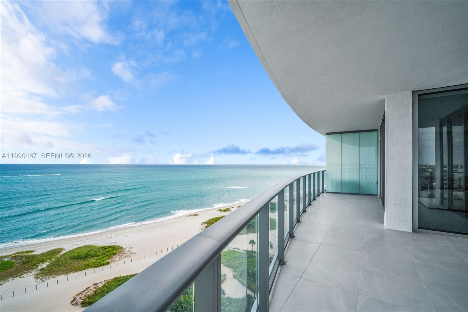 Gorgeous direct oceanfront corner residence at Solemar offering a spacious 3 bedroom 3.5 bath plus den layout that lives like a 4 bedroom. Located on the 11th floor, this flow through home features unobstructed ocean and Intracoastal views with expansive terraces on both sides for true sunrise to sunset living. Private elevator entry opens to a bright, open floor plan with floor to ceiling glass, a chef’s kitchen, and spa-inspired bathrooms. Contemporary finishes throughout create a sophisticated coastal retreat. Solemar offers resort-style amenities including two pools, beach and pool service, fitness center, spa, club room, wine tasting lounge, summer kitchens, and 24 hour concierge and valet. Walk to restaurants and shopping. Move in ready oceanfront living at its finest.